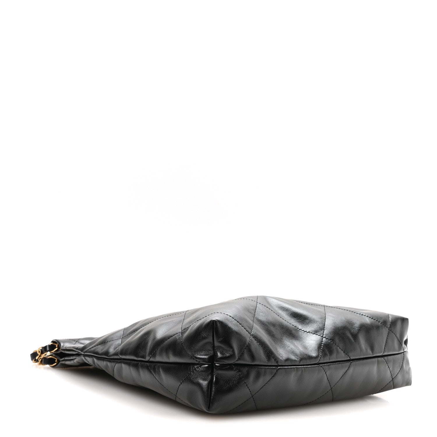 Shiny Calfskin Quilted Small Chanel 22 Black — view 5