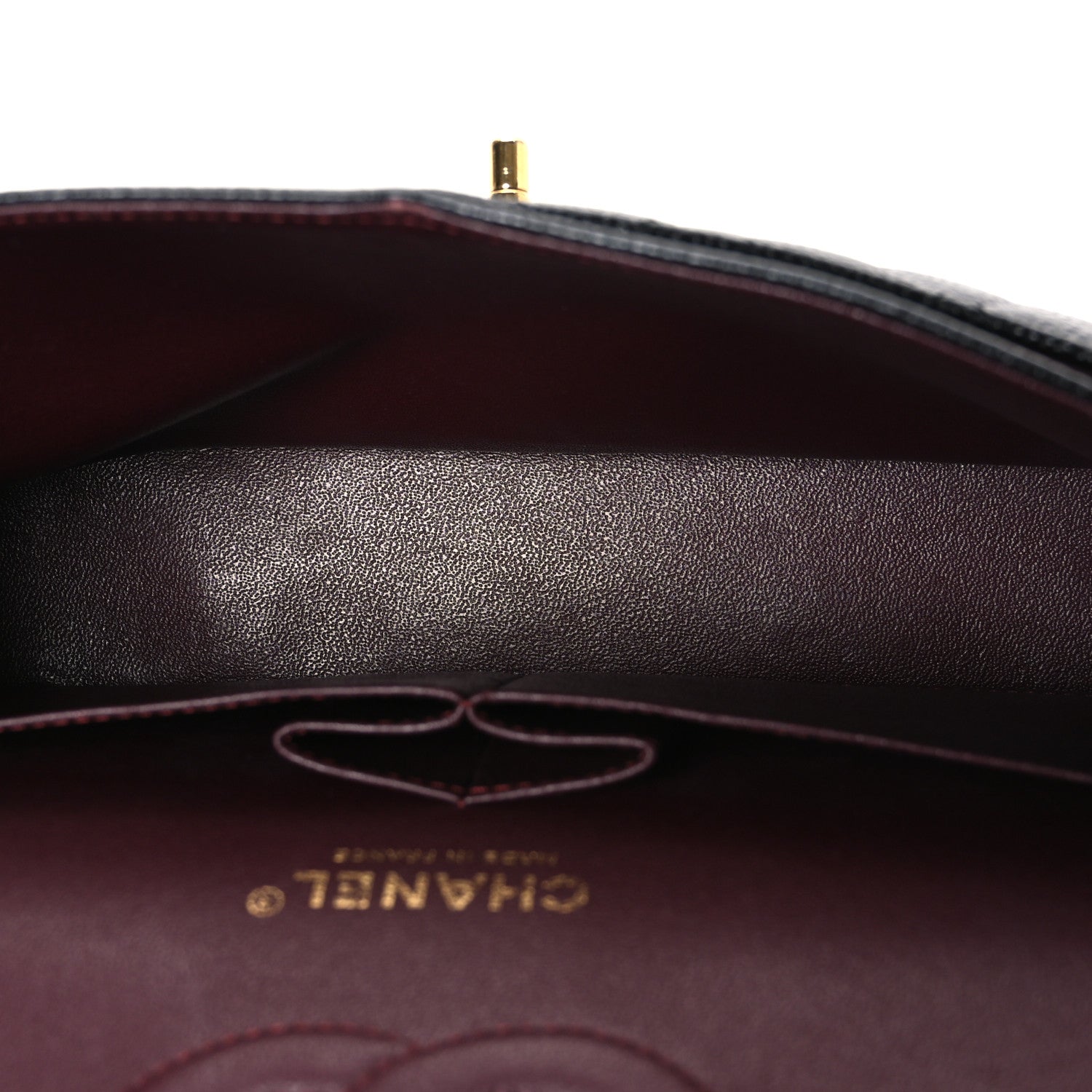 Caviar Quilted Medium Double Flap Black — view 5