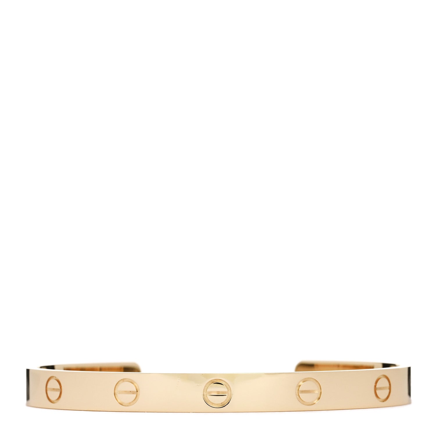 18K Yellow Gold LOVE Cuff Bracelet 18