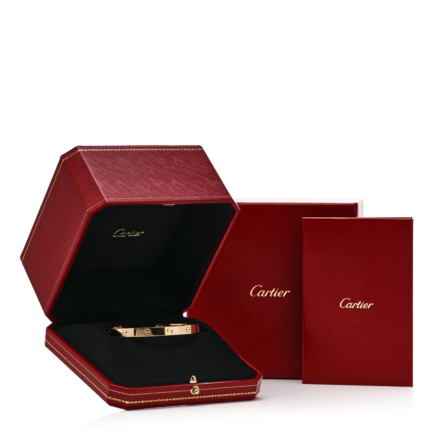 18K Yellow Gold LOVE Cuff Bracelet 18 — view 4