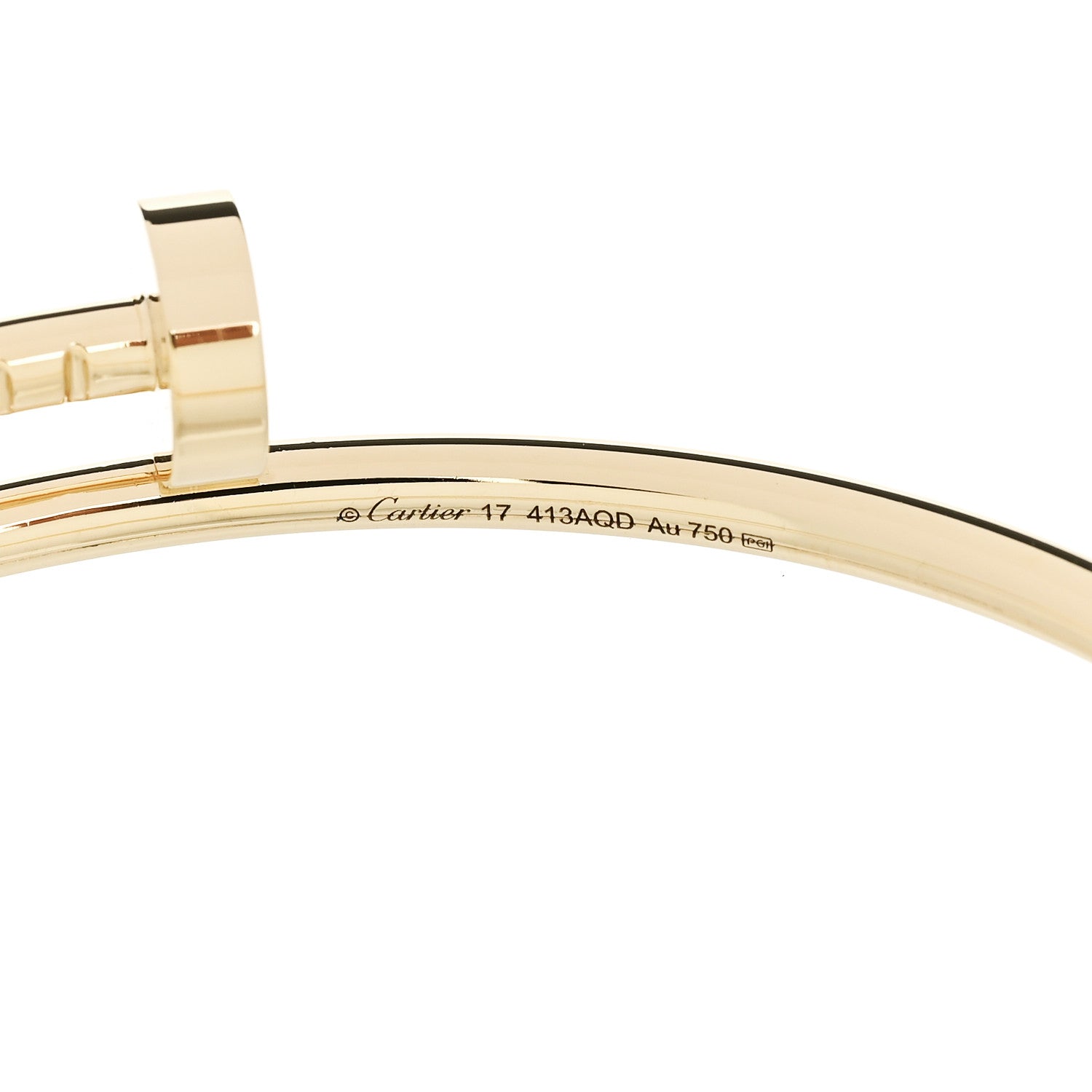 18K Yellow Gold Small Juste Un Clou Bracelet 17 — view 4