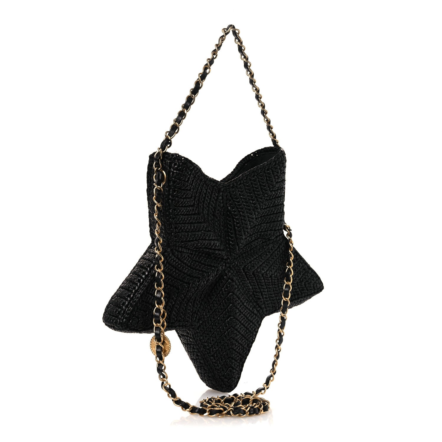 Raffia Star Coco Beach Bag Black — view 3