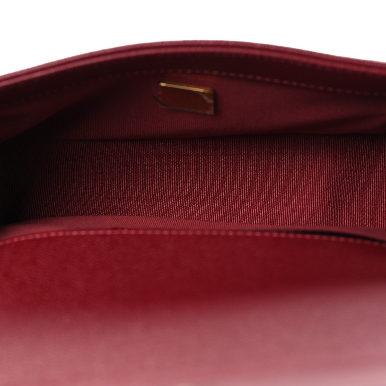 Caviar Quilted Small Boy Flap Burgundy — view 5