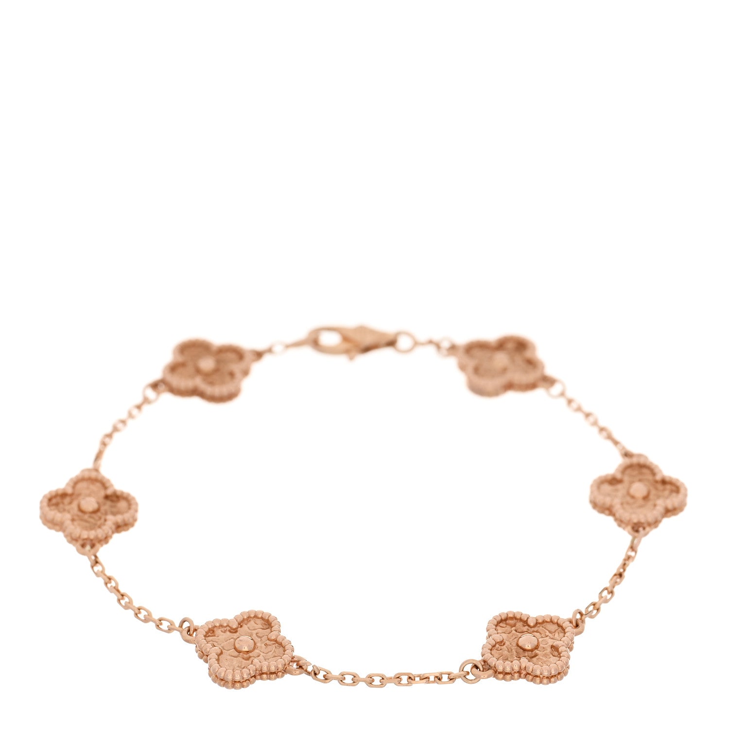 18K Rose Gold 6 Motifs Sweet Alhambra Bracelet