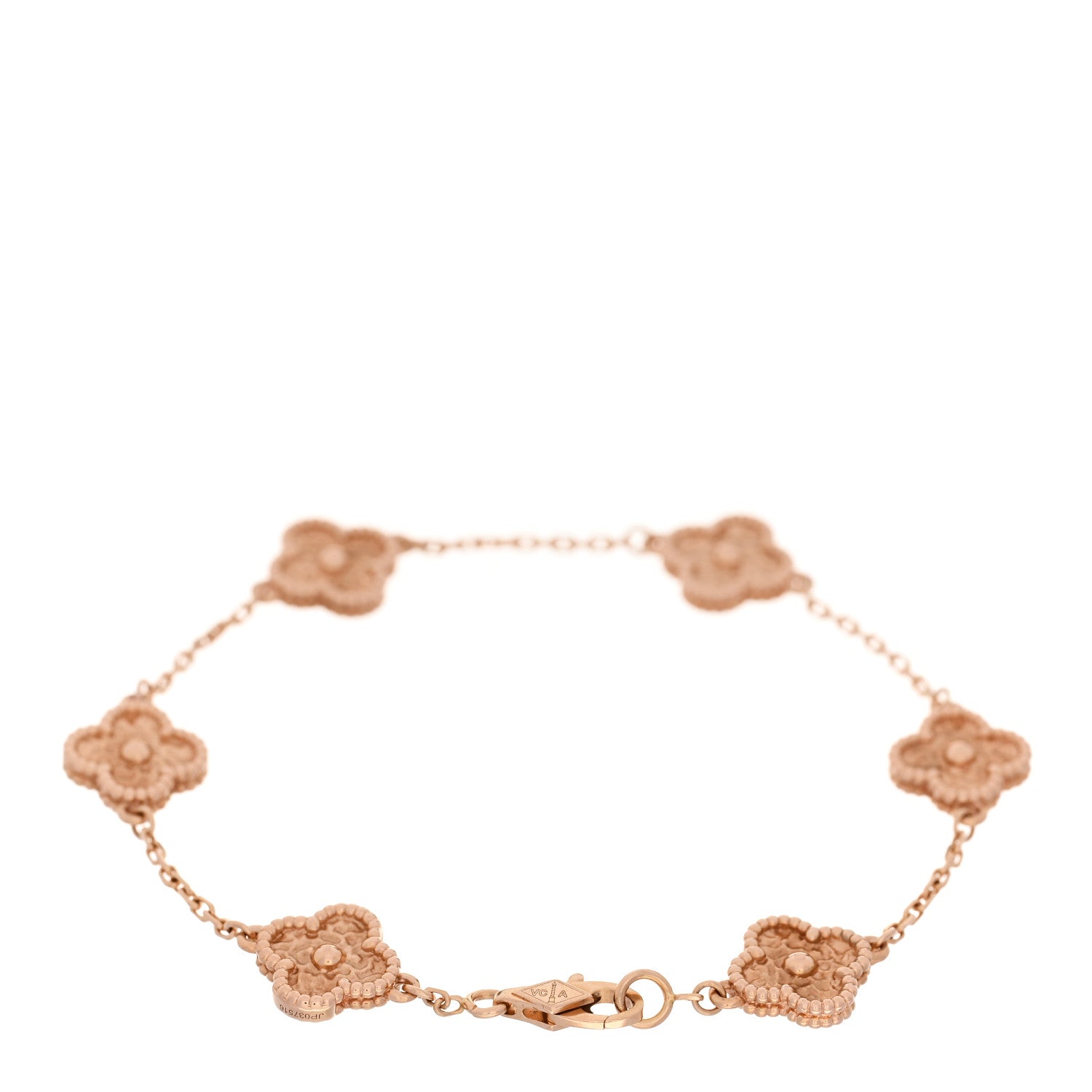 18K Rose Gold 6 Motifs Sweet Alhambra Bracelet — view 2