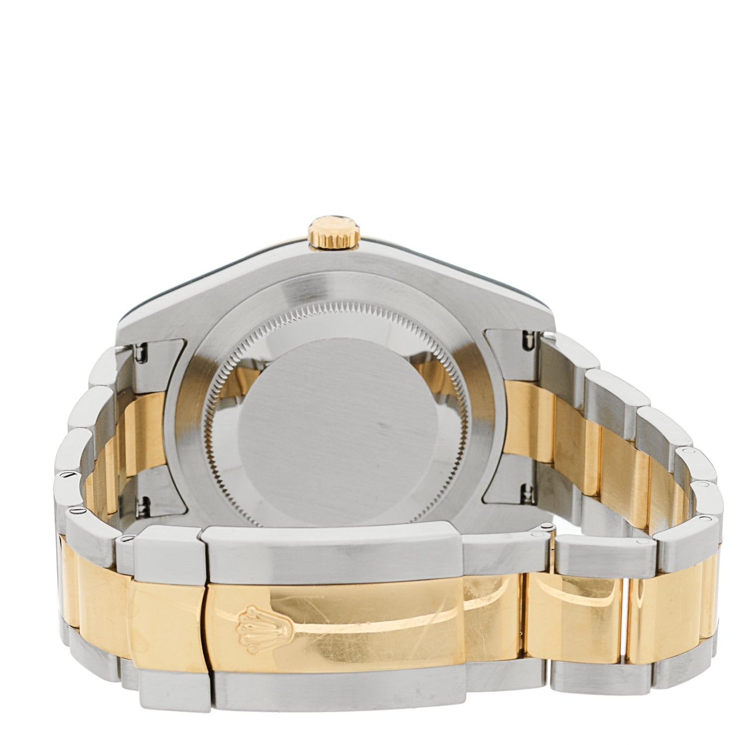 Stainless Steel 18K Yellow Gold 41mm Oyster Perpetual Datejust II Watch Black Roman 116333 — view 3