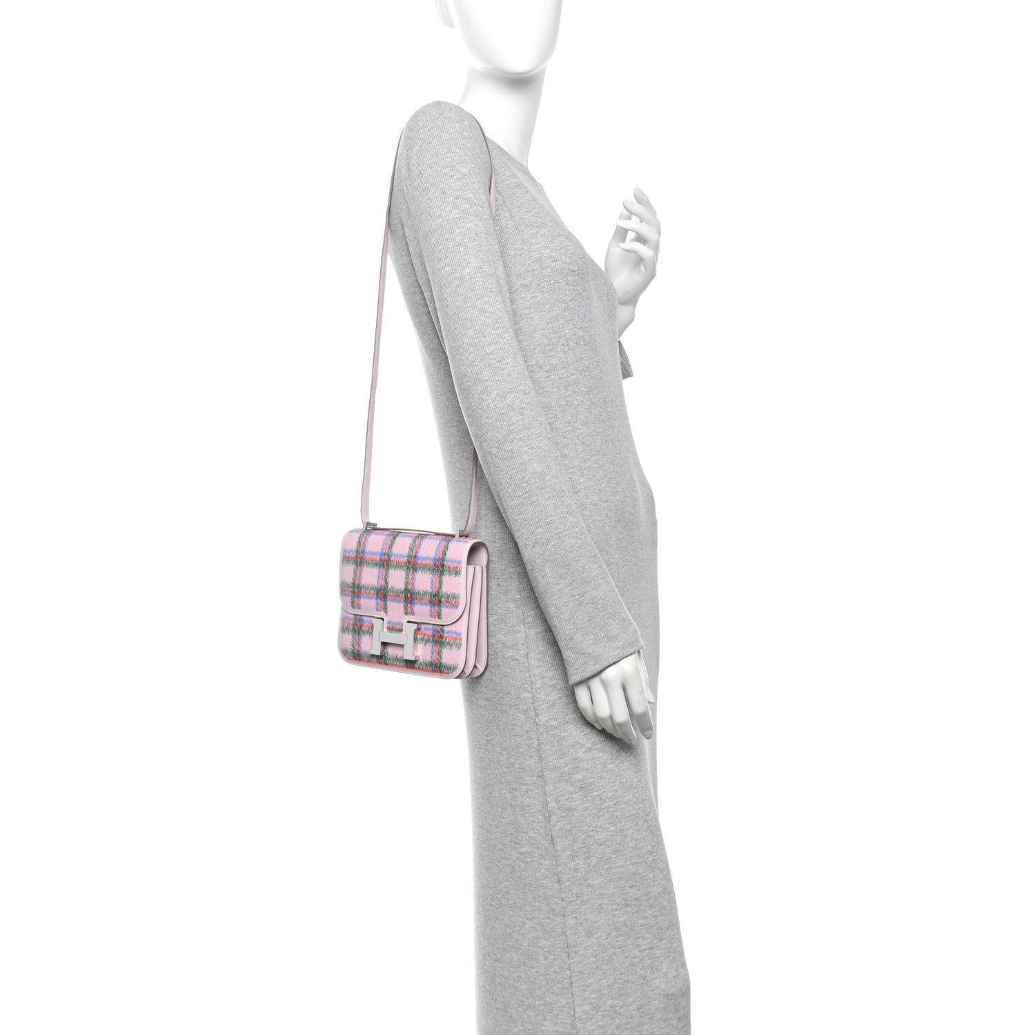Swift Tartan Printed Constance 18 Mauve Pale — view 2