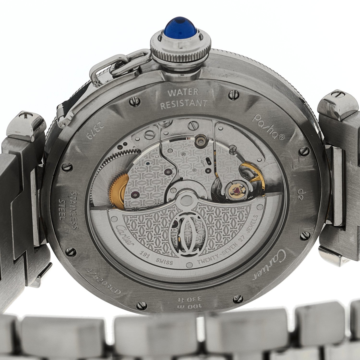 Stainless Steel 38mm Pasha C Grille Automatic Watch — view 4