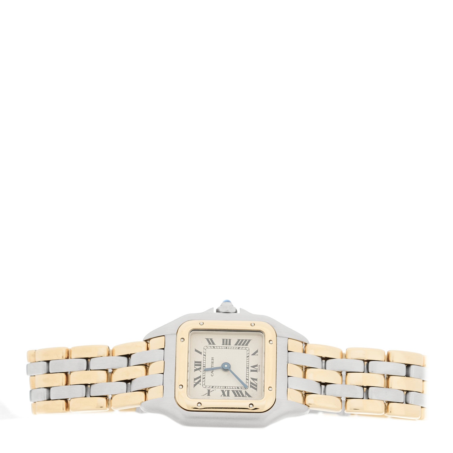 Stainless Steel 18K Yellow Gold 22mm Panthere Quartz Watch — view 2