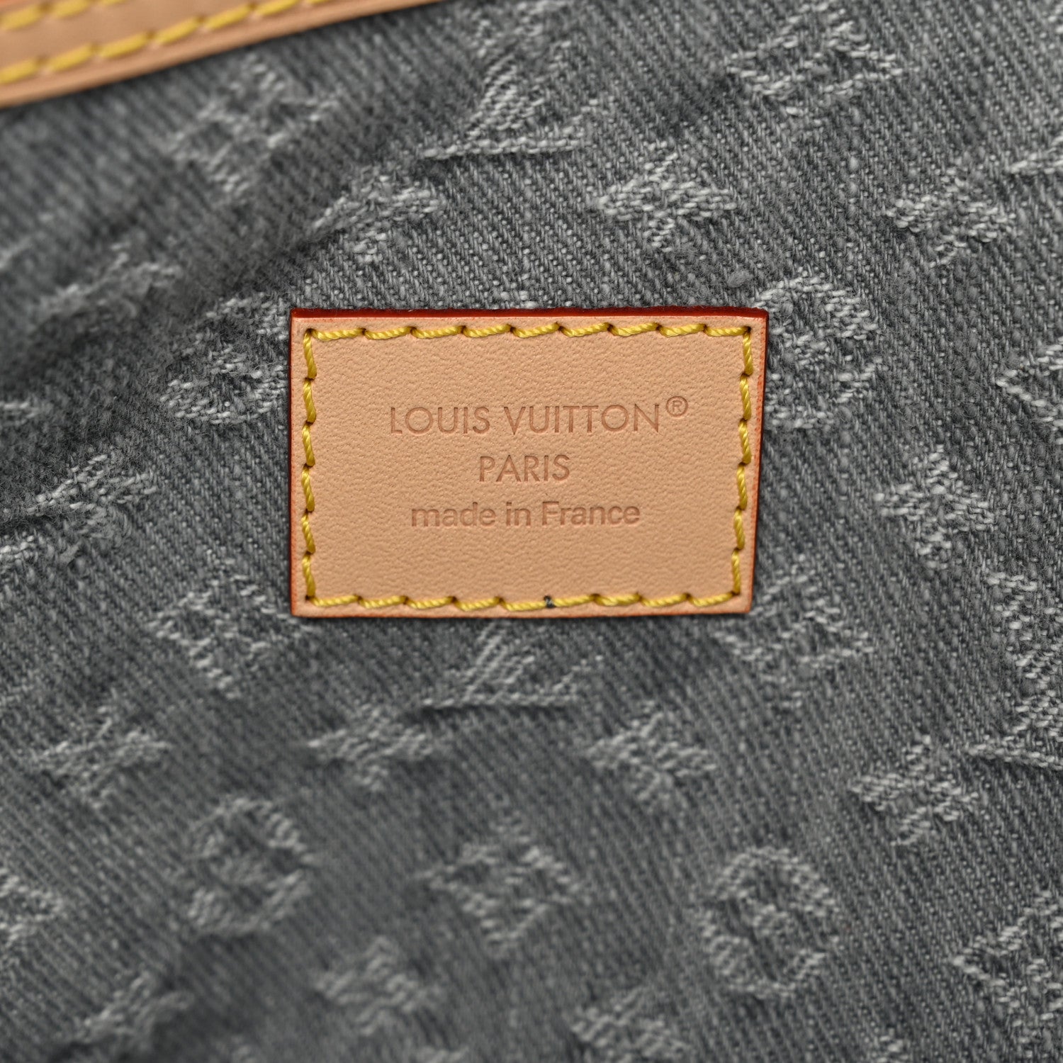 Denim Monogram Studded Keepall Bandouliere 45 Cloudy Grey — view 5