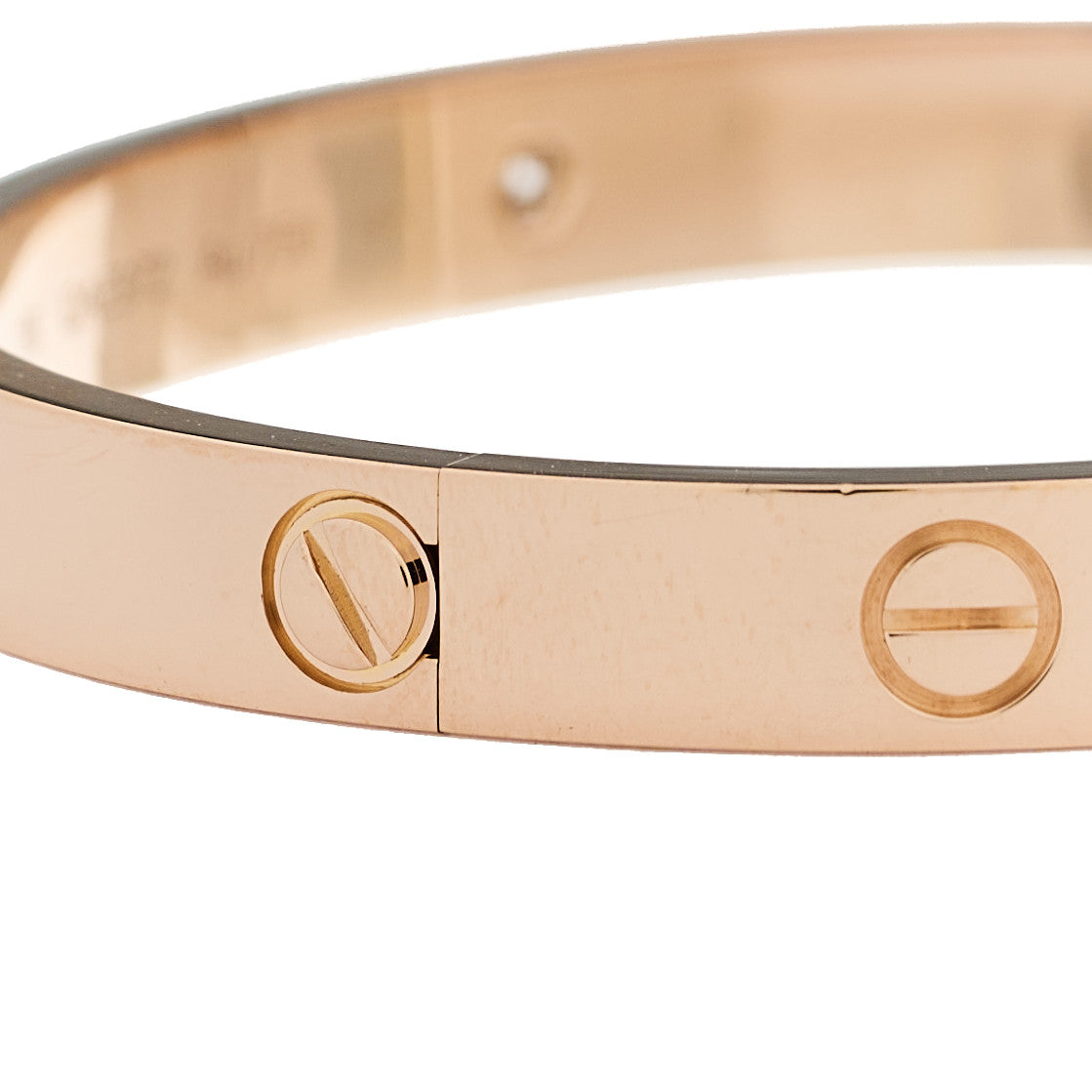 18K Pink Gold 4 Diamond LOVE Bracelet 16 — view 5