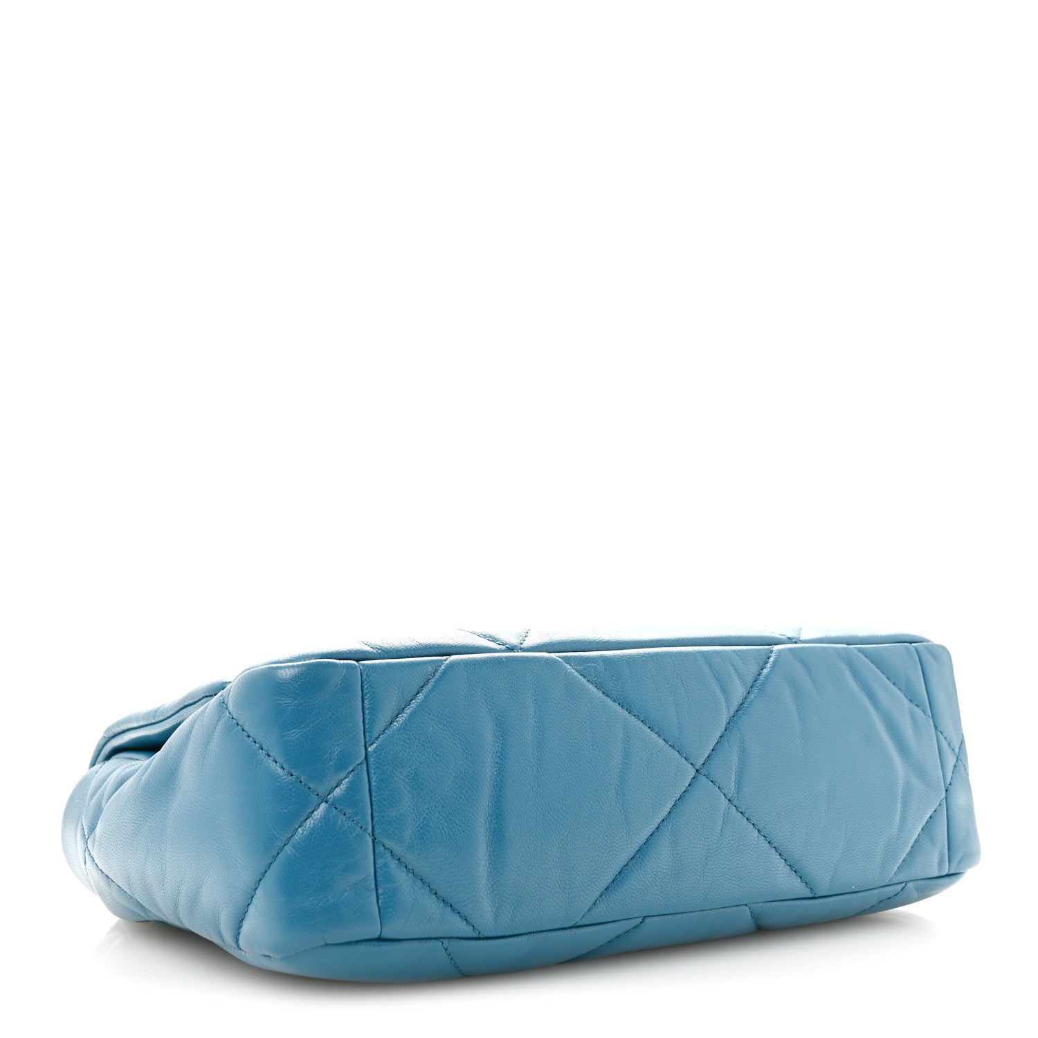 Goatskin Quilted Medium Chanel 19 Flap Turquoise — view 4