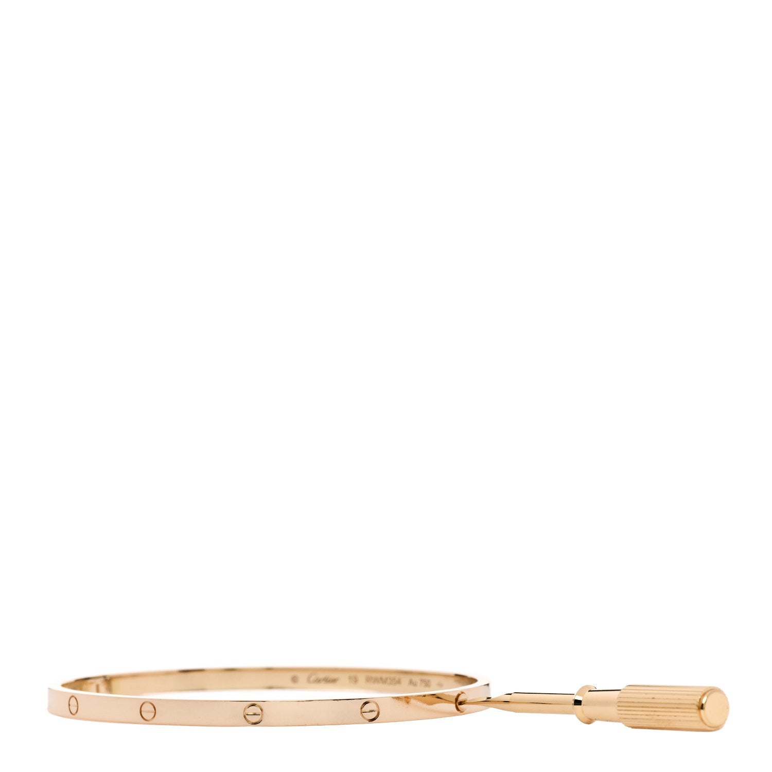 18K Yellow Gold Small LOVE Bracelet 19 — view 3