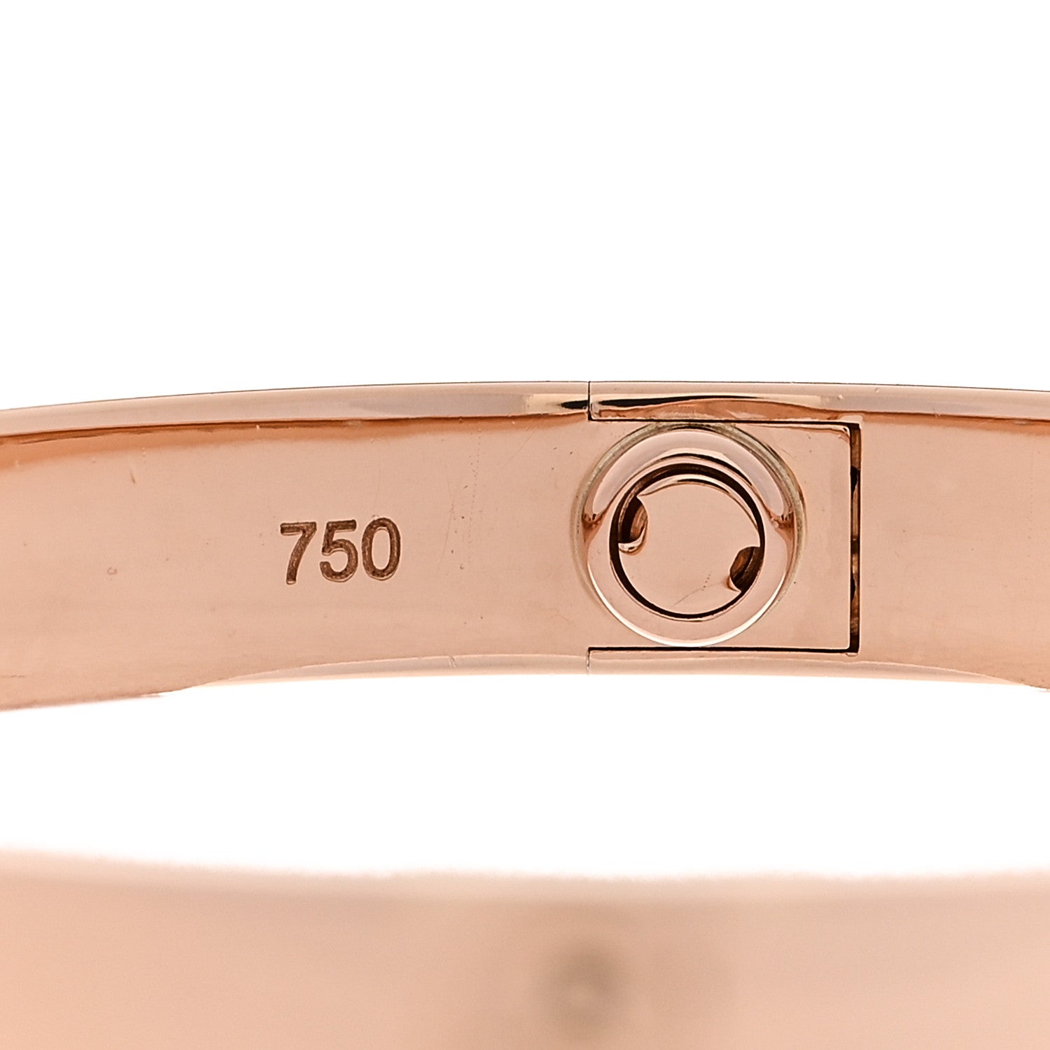 18K Pink Gold 4 Diamond LOVE Bracelet 17 — view 4