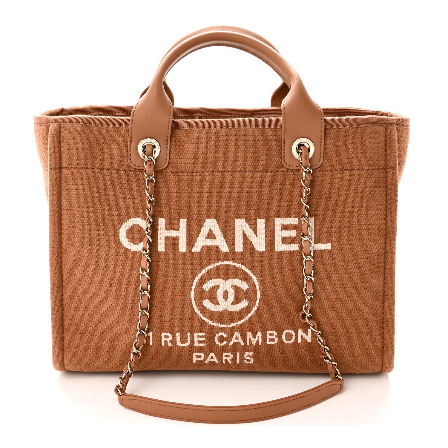 Mixed Fibers Small Deauville Tote Camel