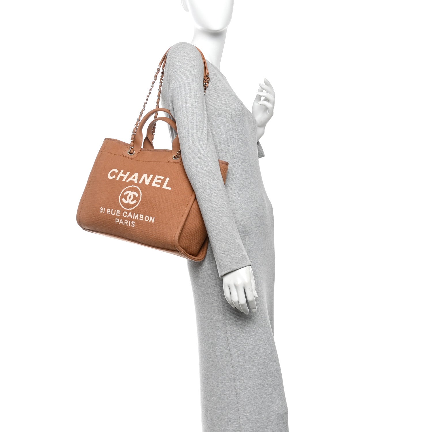 Mixed Fibers Small Deauville Tote Camel — view 2