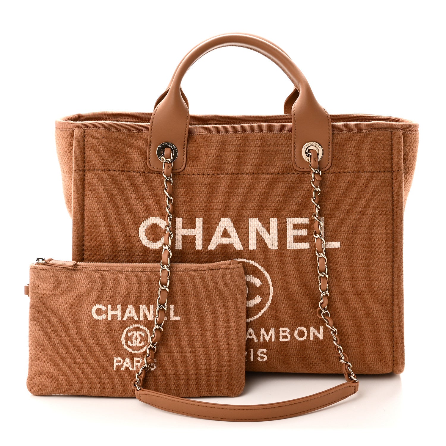 Mixed Fibers Small Deauville Tote Camel — view 3