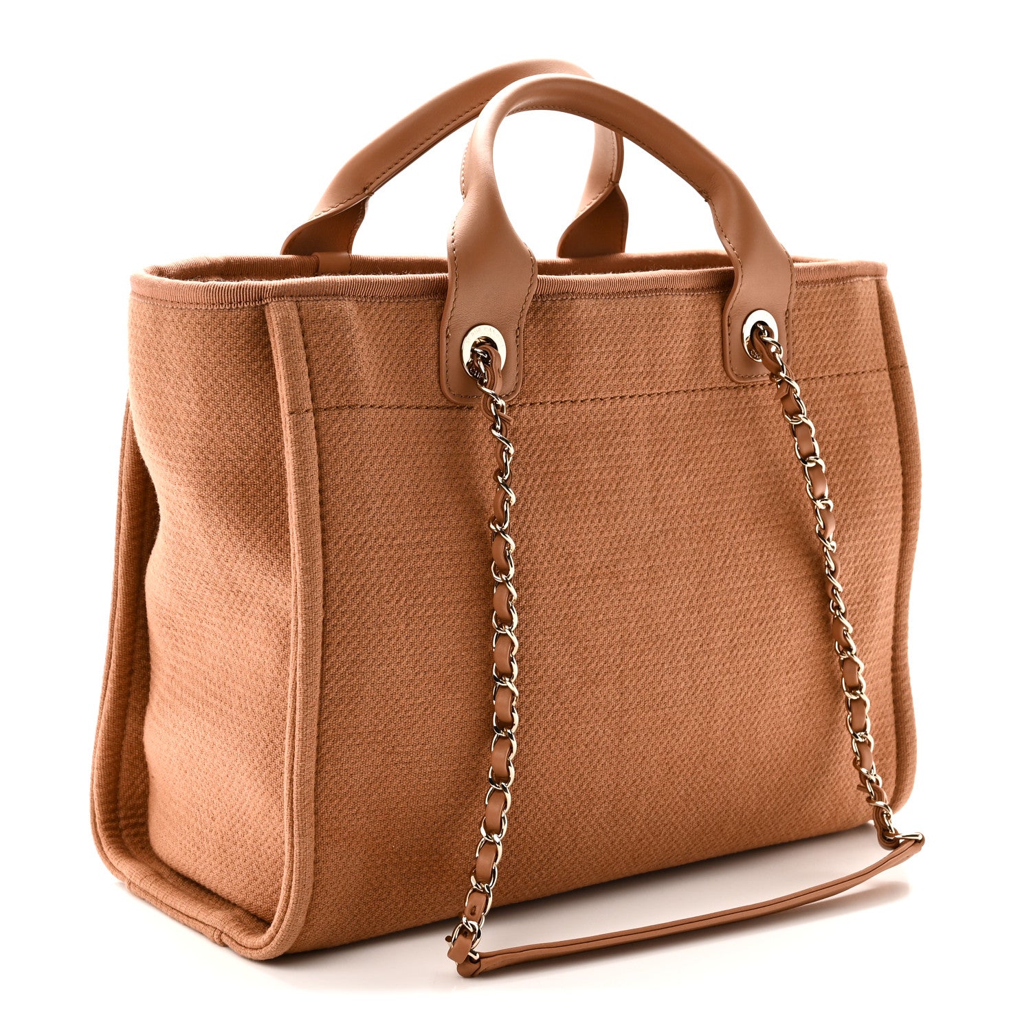 Mixed Fibers Small Deauville Tote Camel — view 4