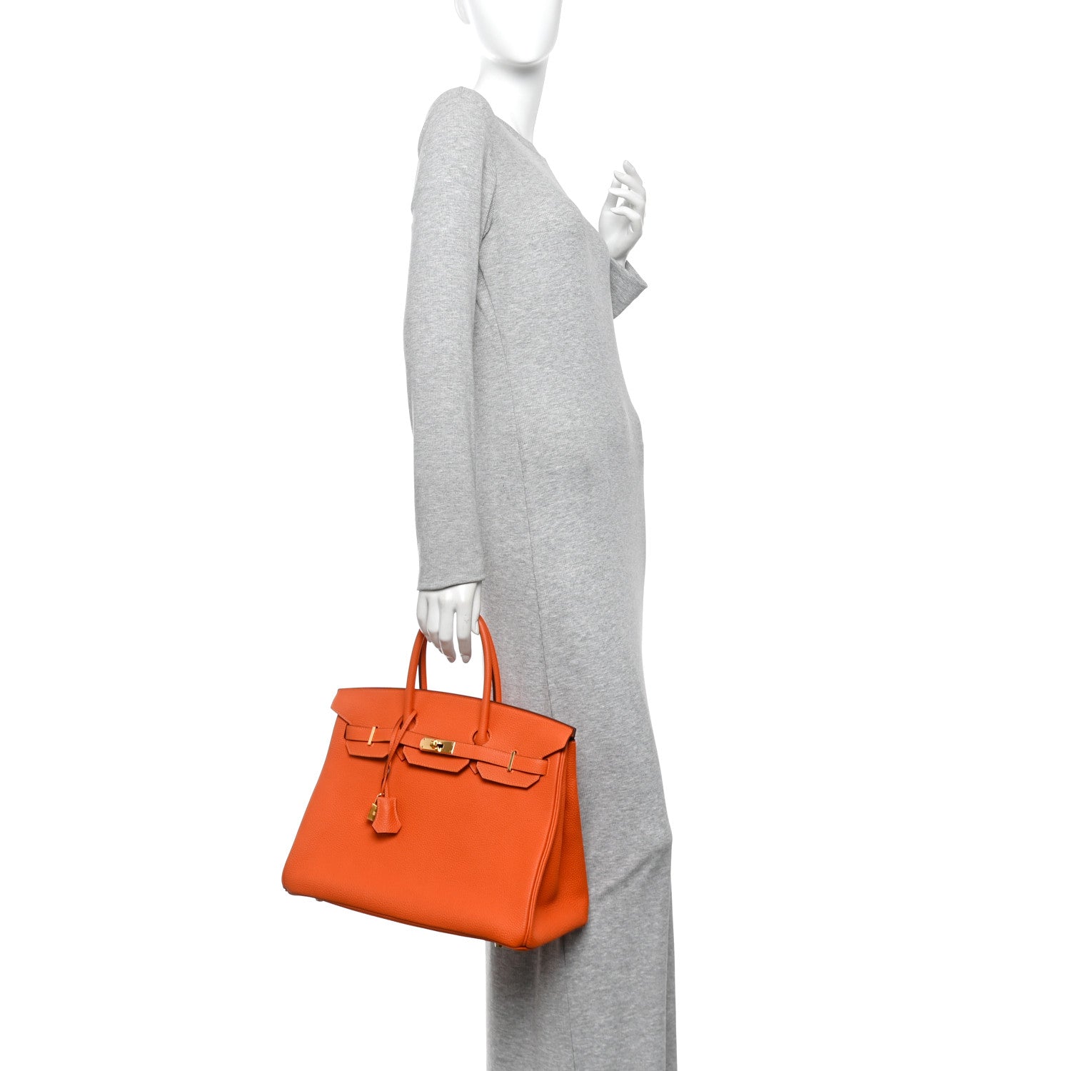 Togo BIRKIN 35 Orange — view 2