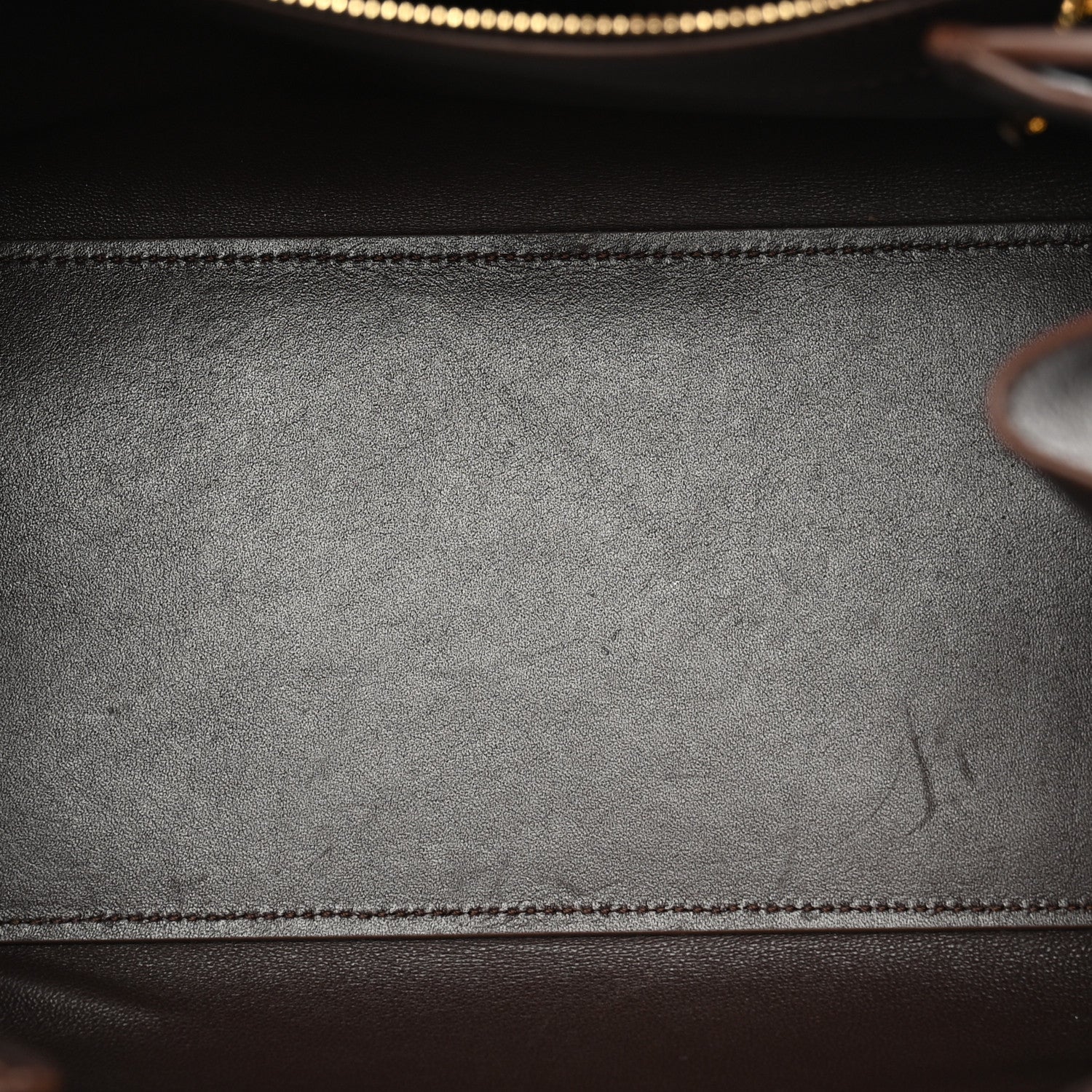 Supple Calfskin Small Madrid Bag Dark Brownie — view 5