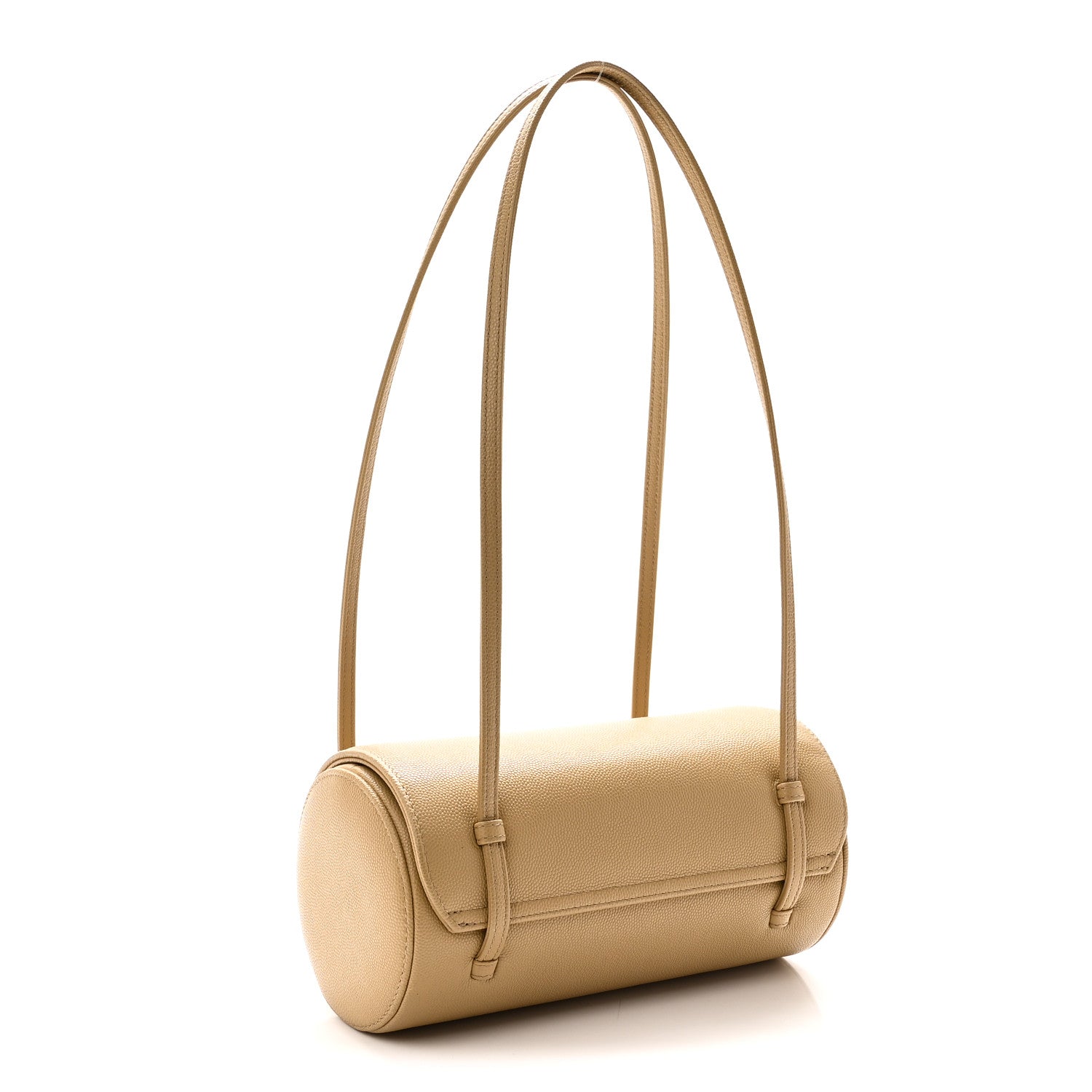 Shiny Caviar Preppy Coco Small Bowling Bag Dark Beige — view 3
