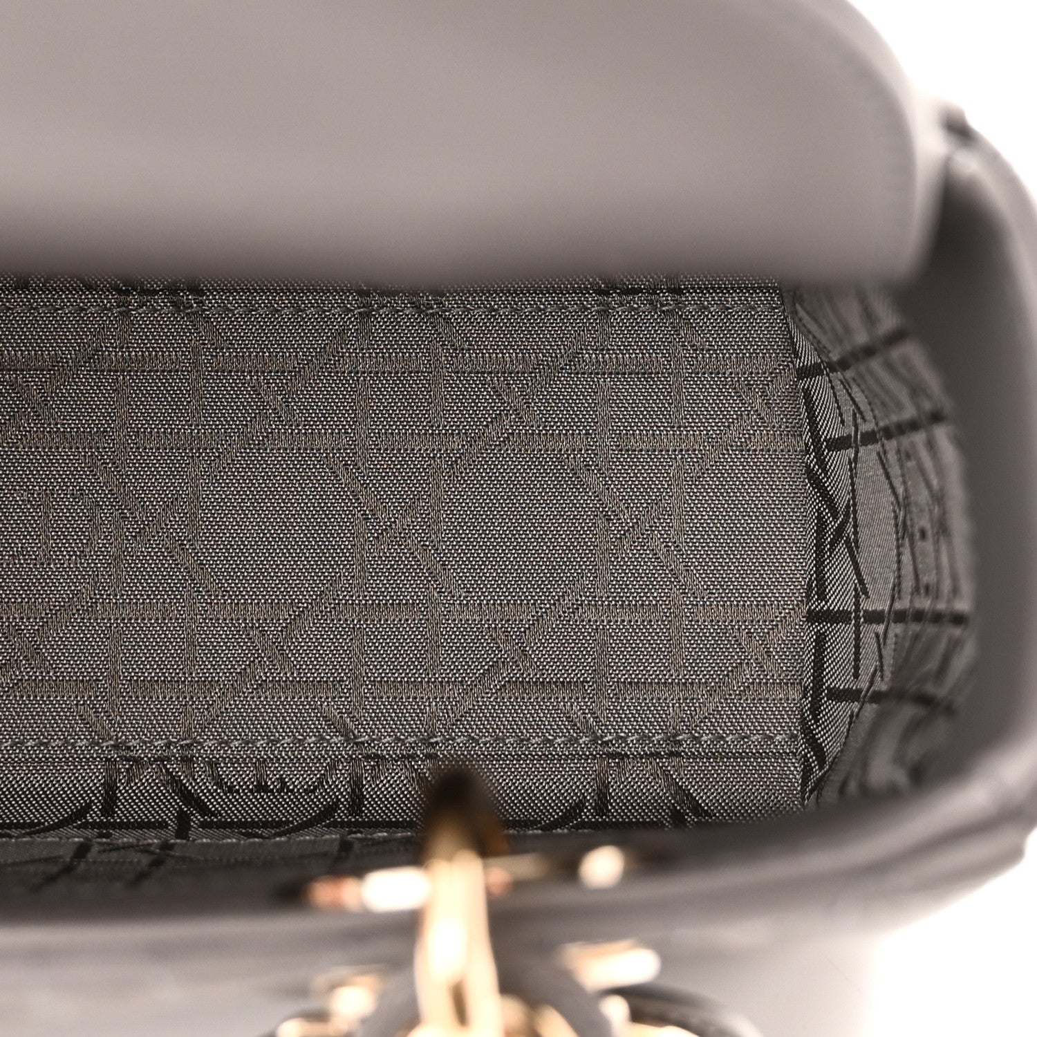 Lambskin Cannage Small My ABCDior Lady Dior Grey — view 5