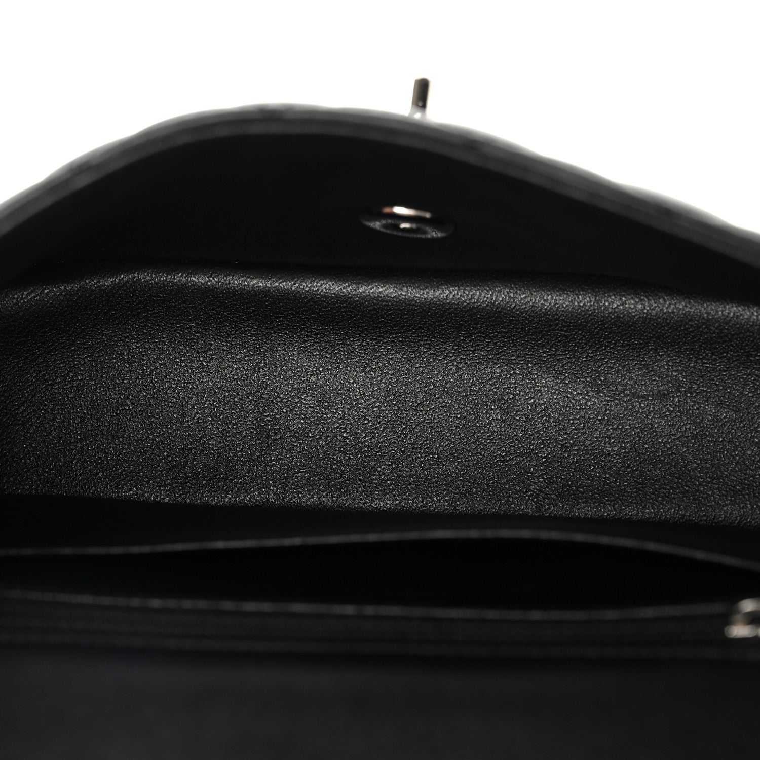 Lambskin Quilted Mini Rectangular Flap Black — view 5