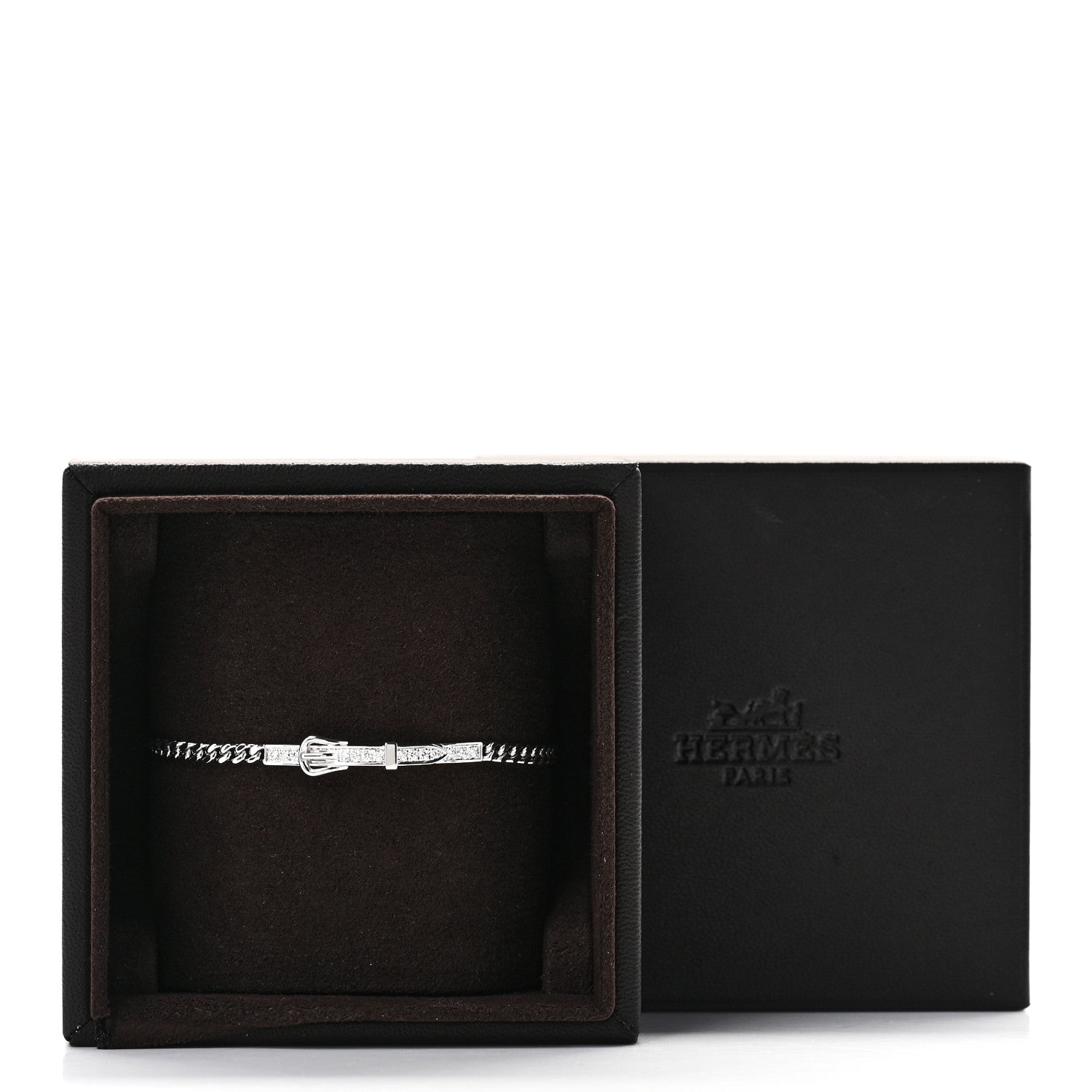 18K White Gold Diamond Etriviere Bracelet — view 4