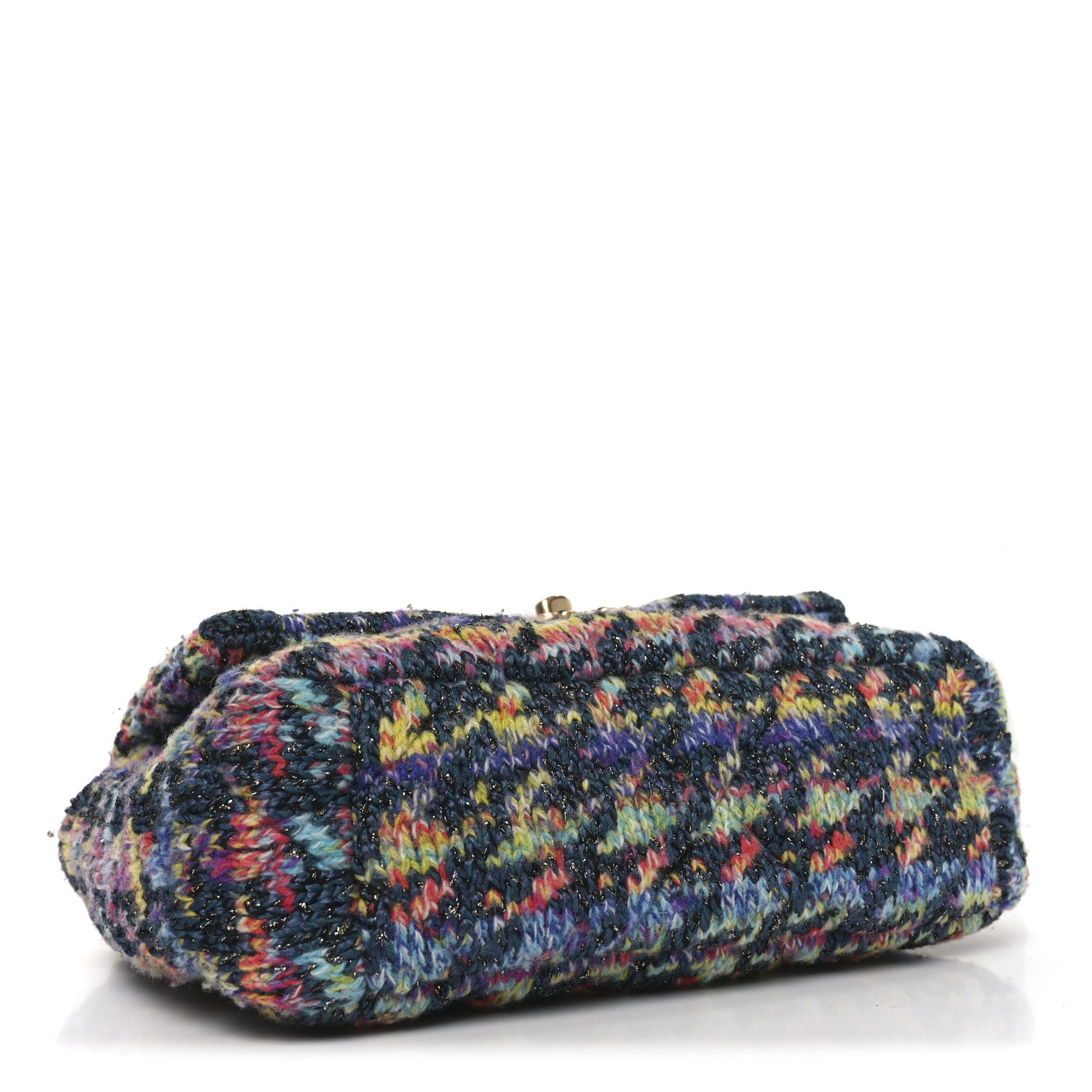 Tweed Quilted Medium Chanel 19 Flap Dark Multicolor — view 4