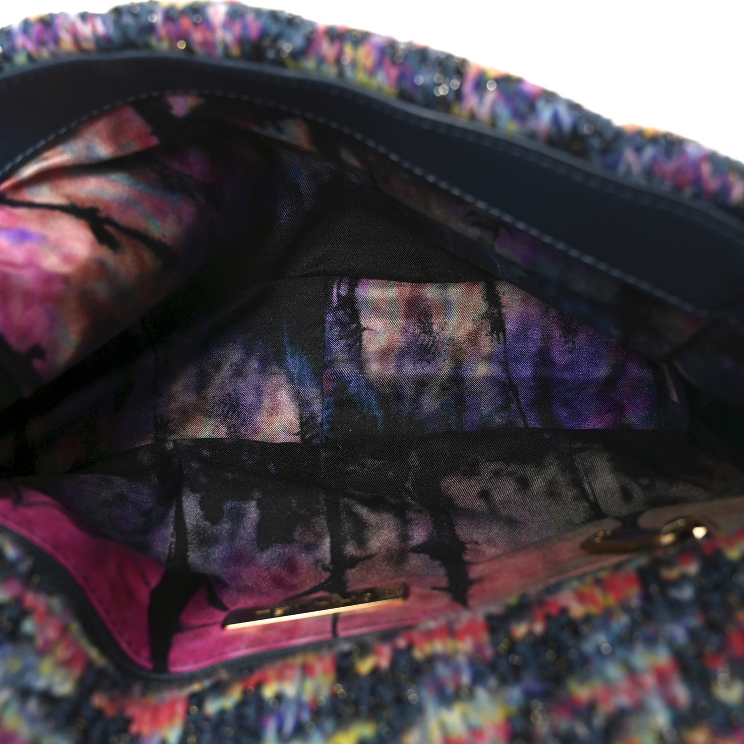 Tweed Quilted Medium Chanel 19 Flap Dark Multicolor — view 5