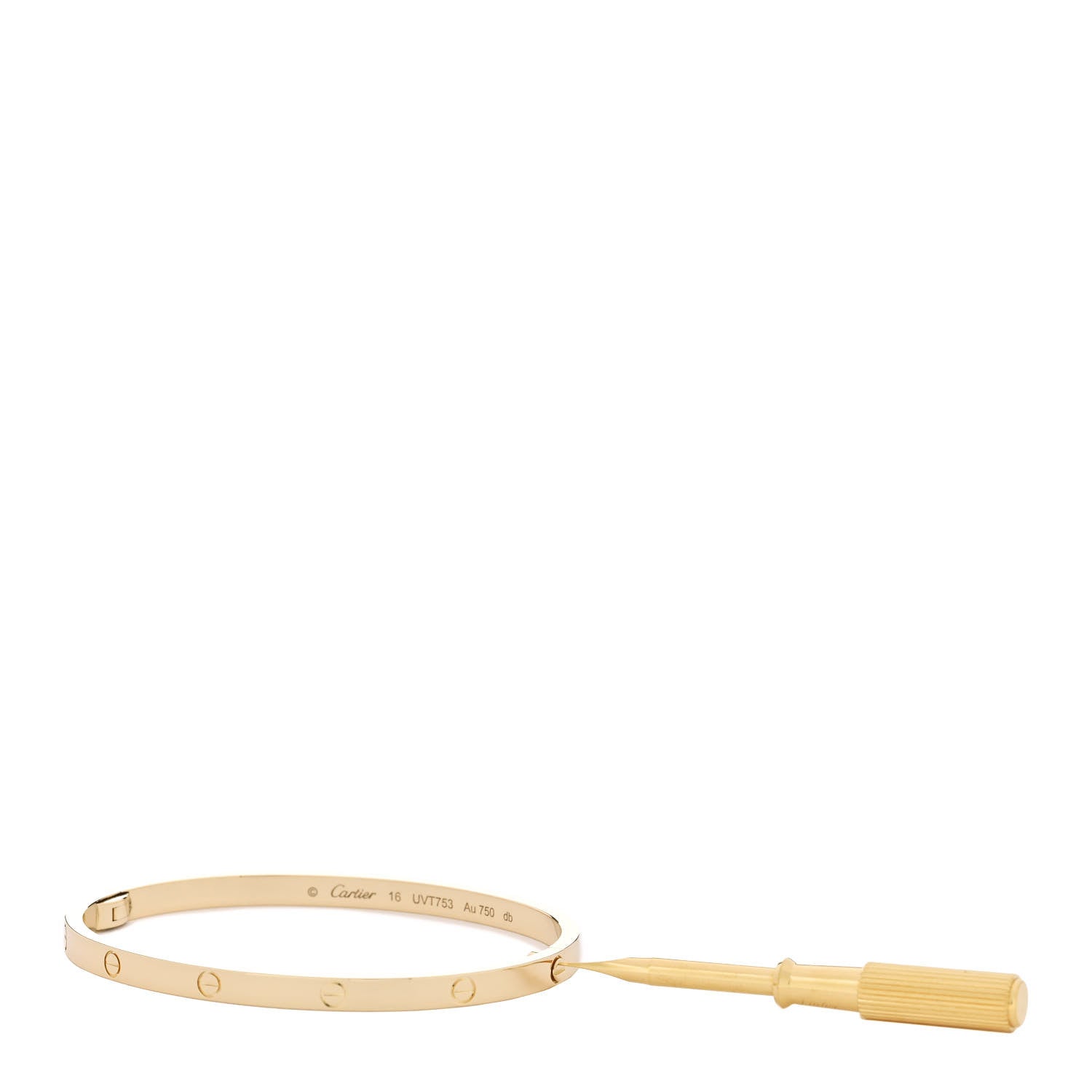 18K Yellow Gold Small LOVE Bracelet 16 — view 4
