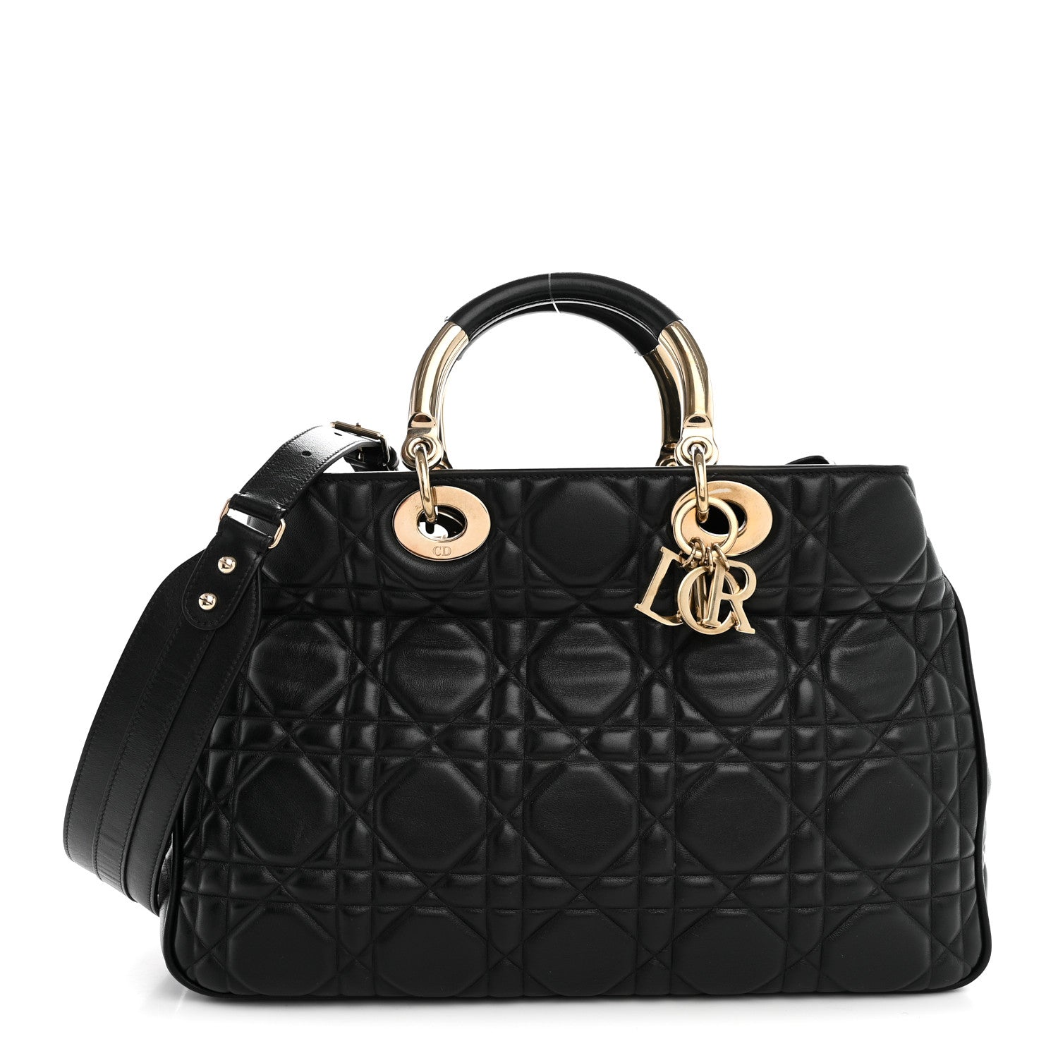 Calfskin Cannage Large The Lady 95.22 Black