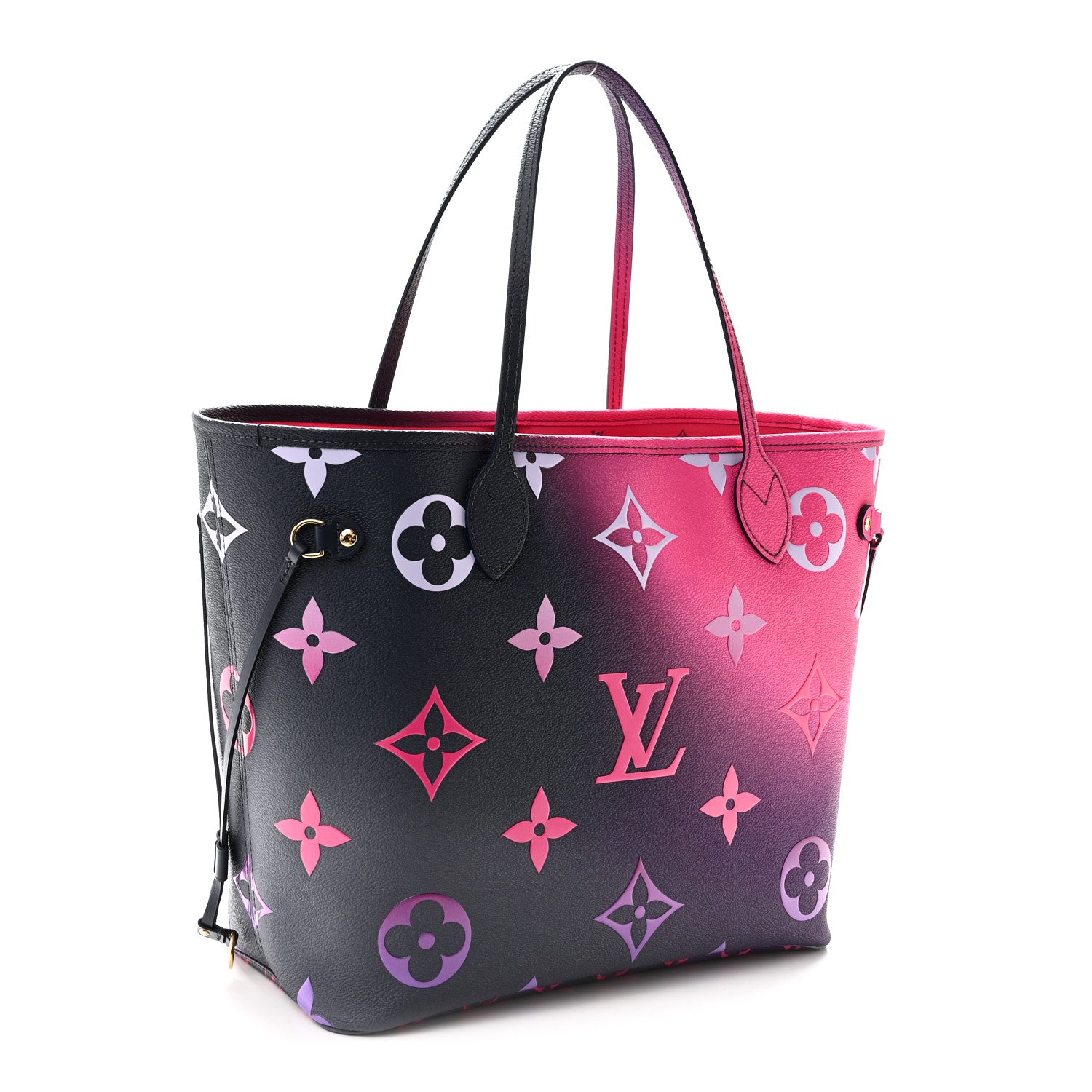 Monogram Giant Spring In The City Neverfull MM Midnight Fuchsia — view 3