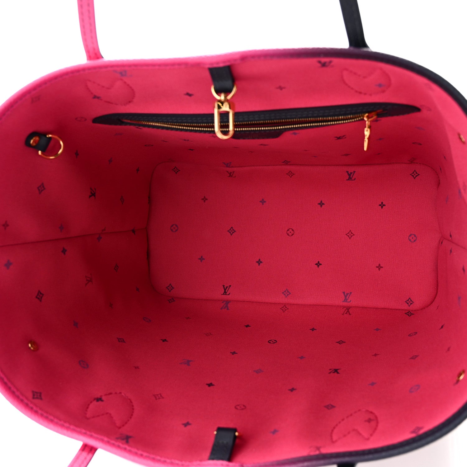 Monogram Giant Spring In The City Neverfull MM Midnight Fuchsia — view 5