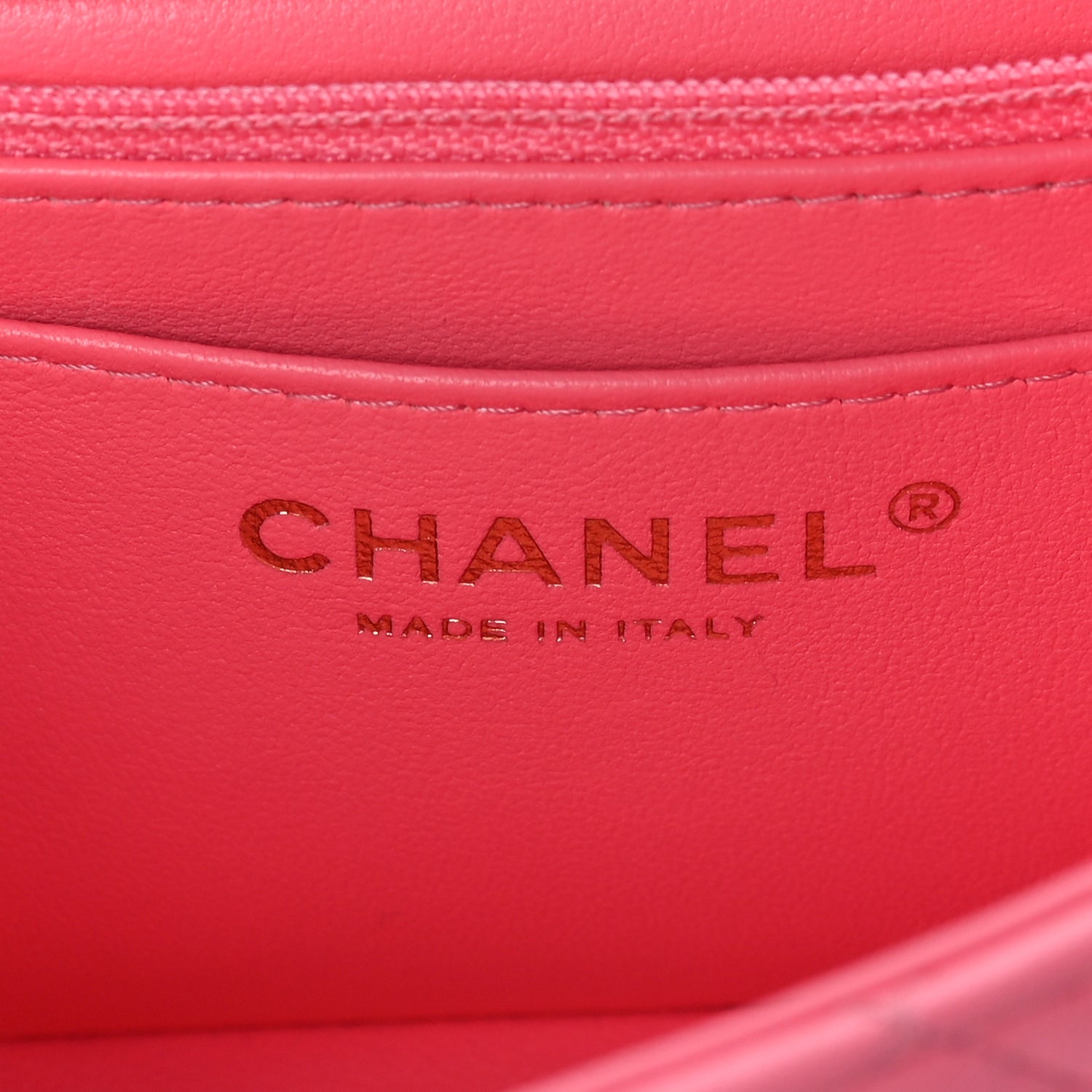 Lambskin Quilted Mini Rectangular Flap Pink — view 4