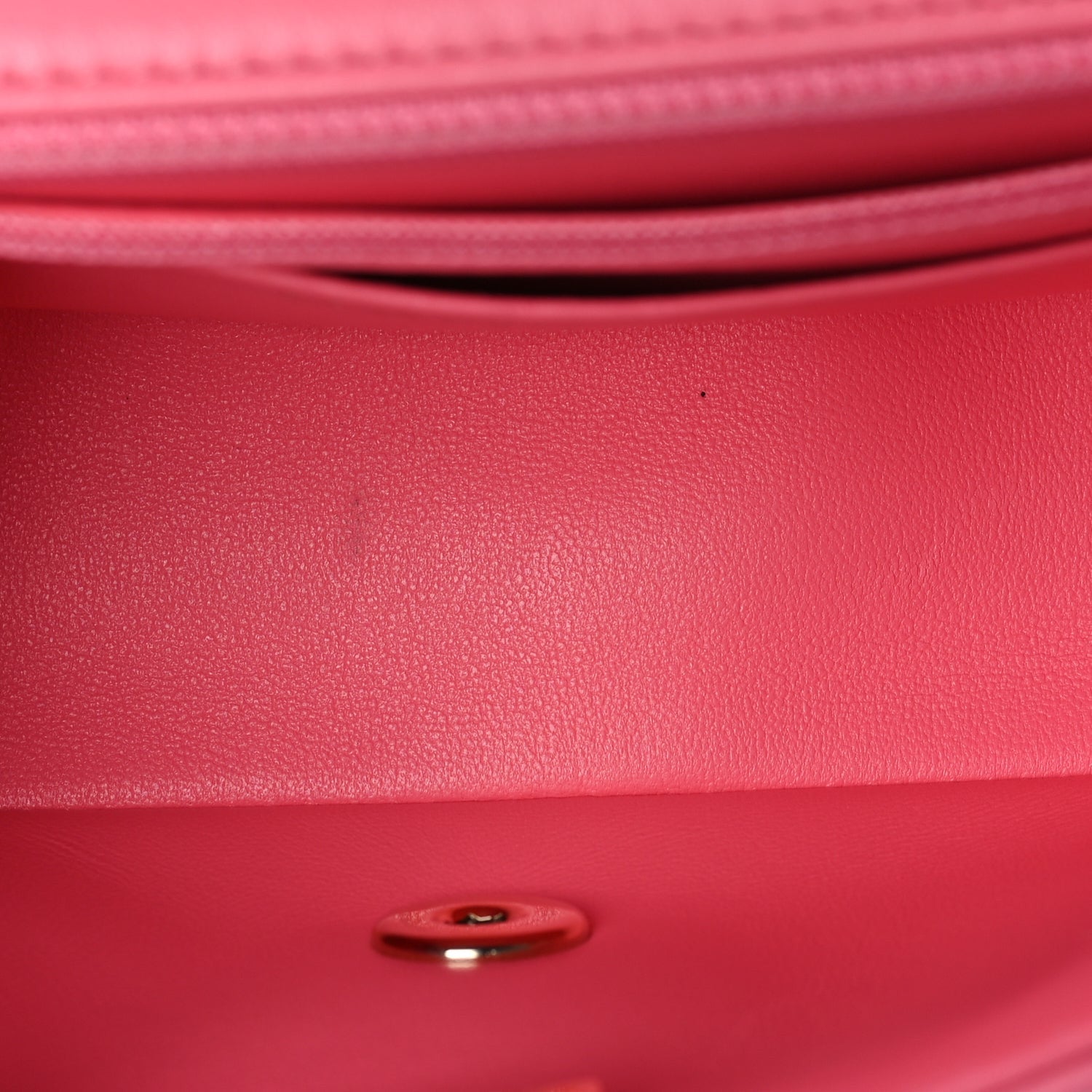 Lambskin Quilted Mini Rectangular Flap Pink — view 5