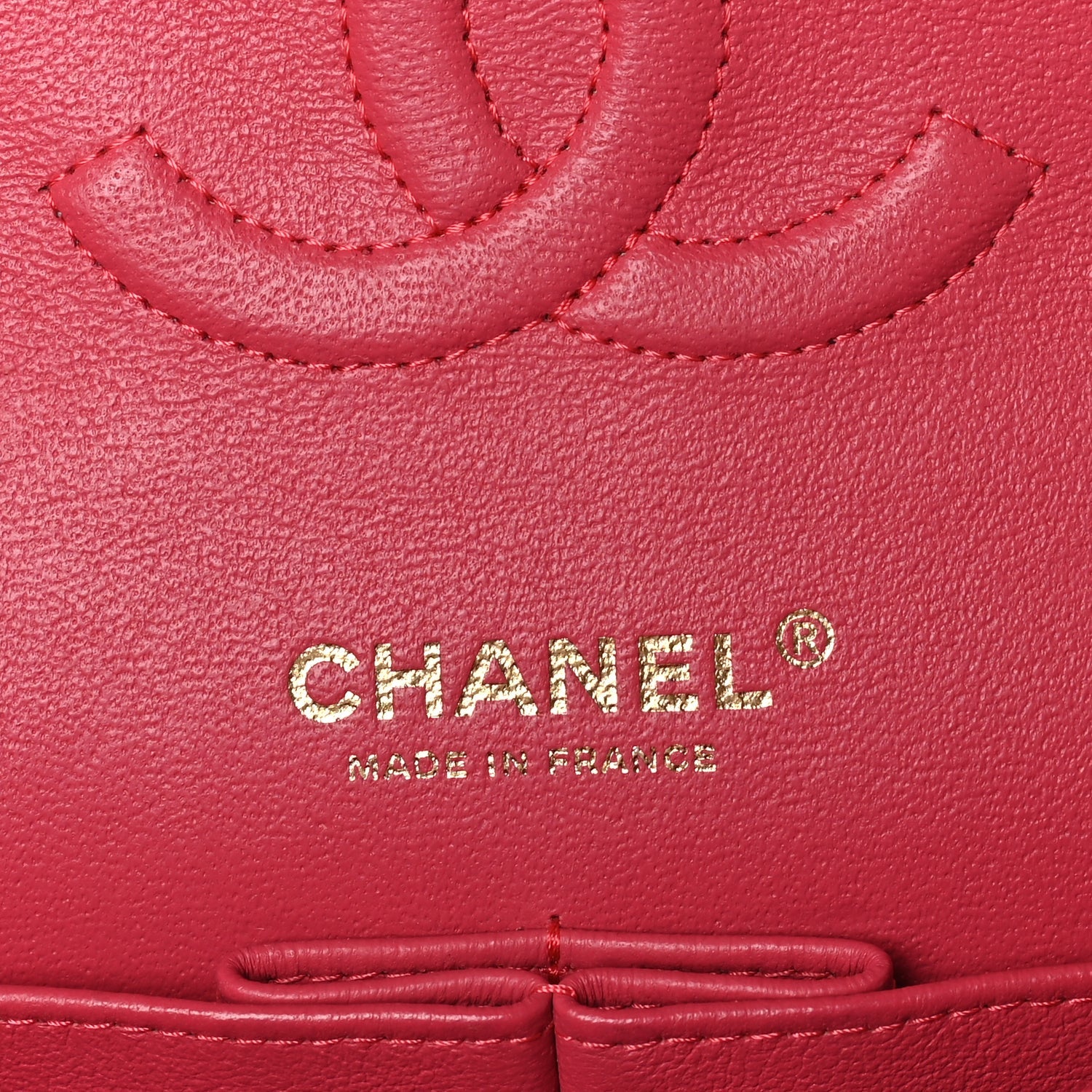 Lambskin Chevron Quilted Medium Double Flap — view 4