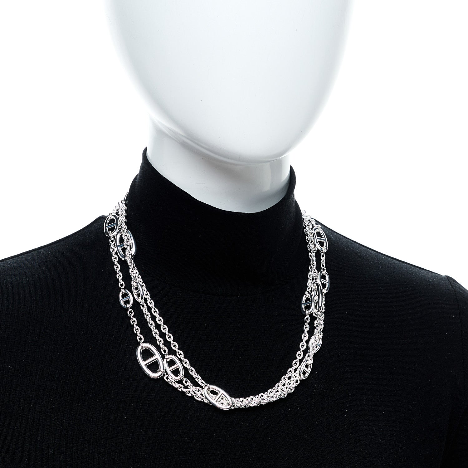 Sterling Silver Farandole Necklace 160 — view 2