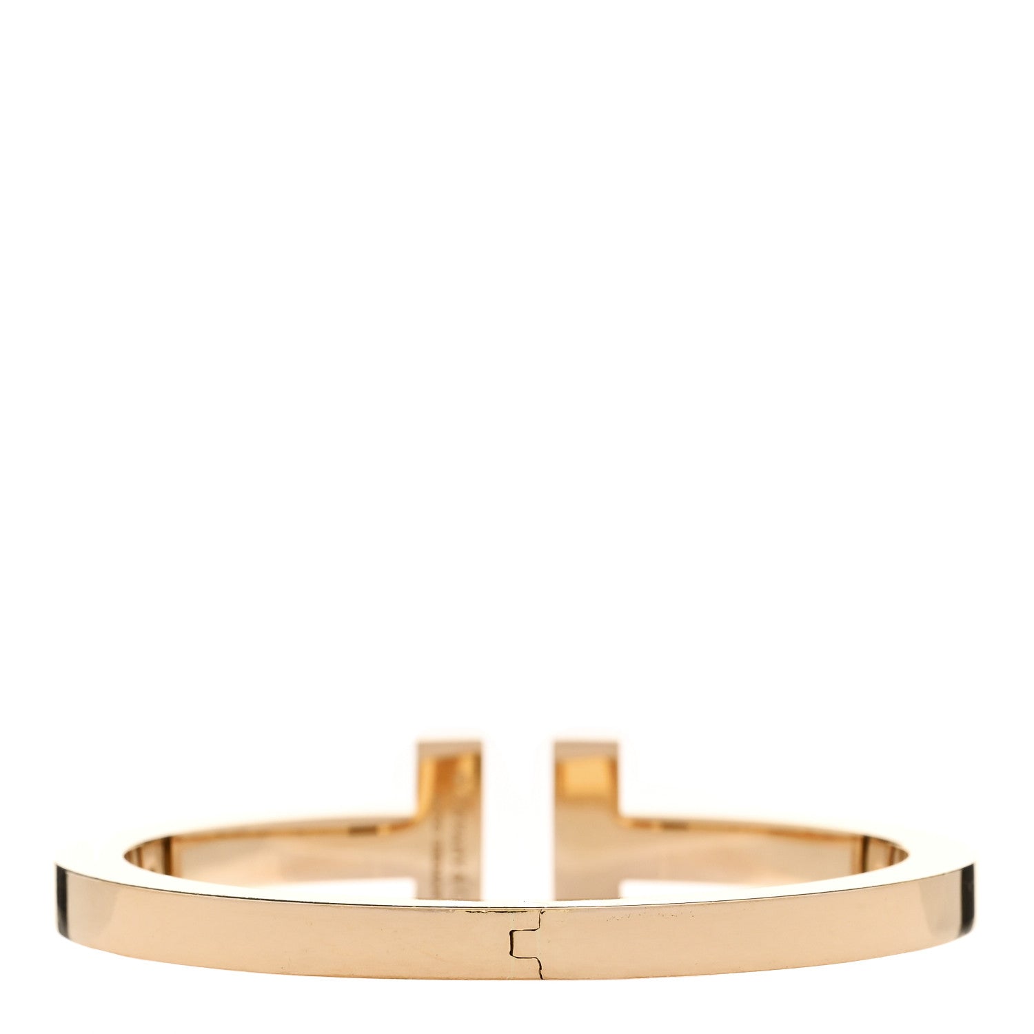 18K Yellow Gold T Square Bracelet — view 2