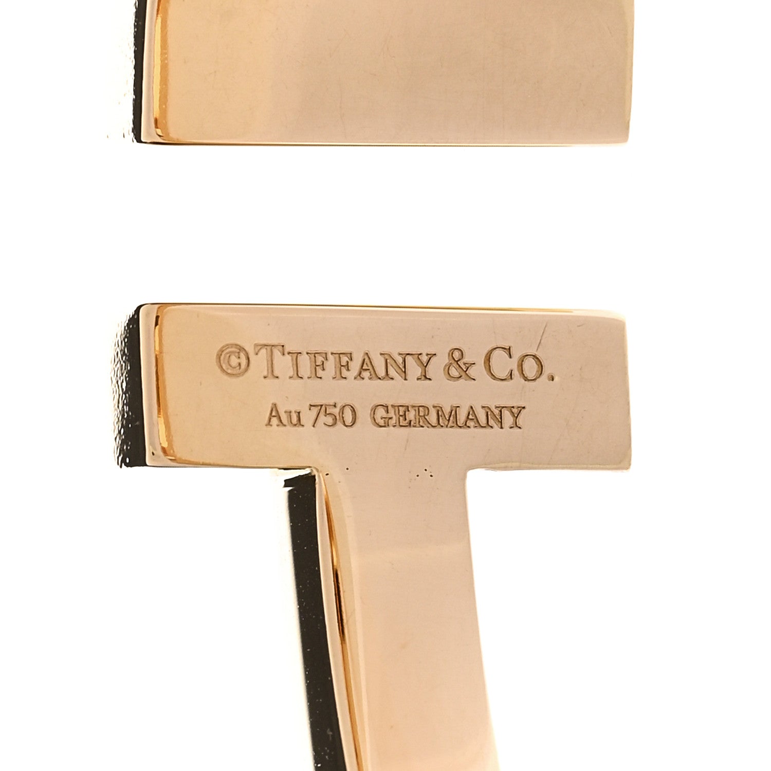 18K Yellow Gold T Square Bracelet — view 3