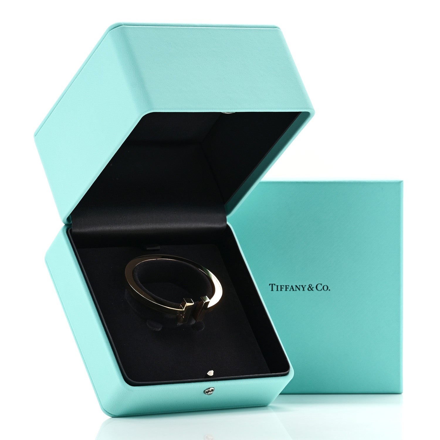 18K Yellow Gold T Square Bracelet — view 4