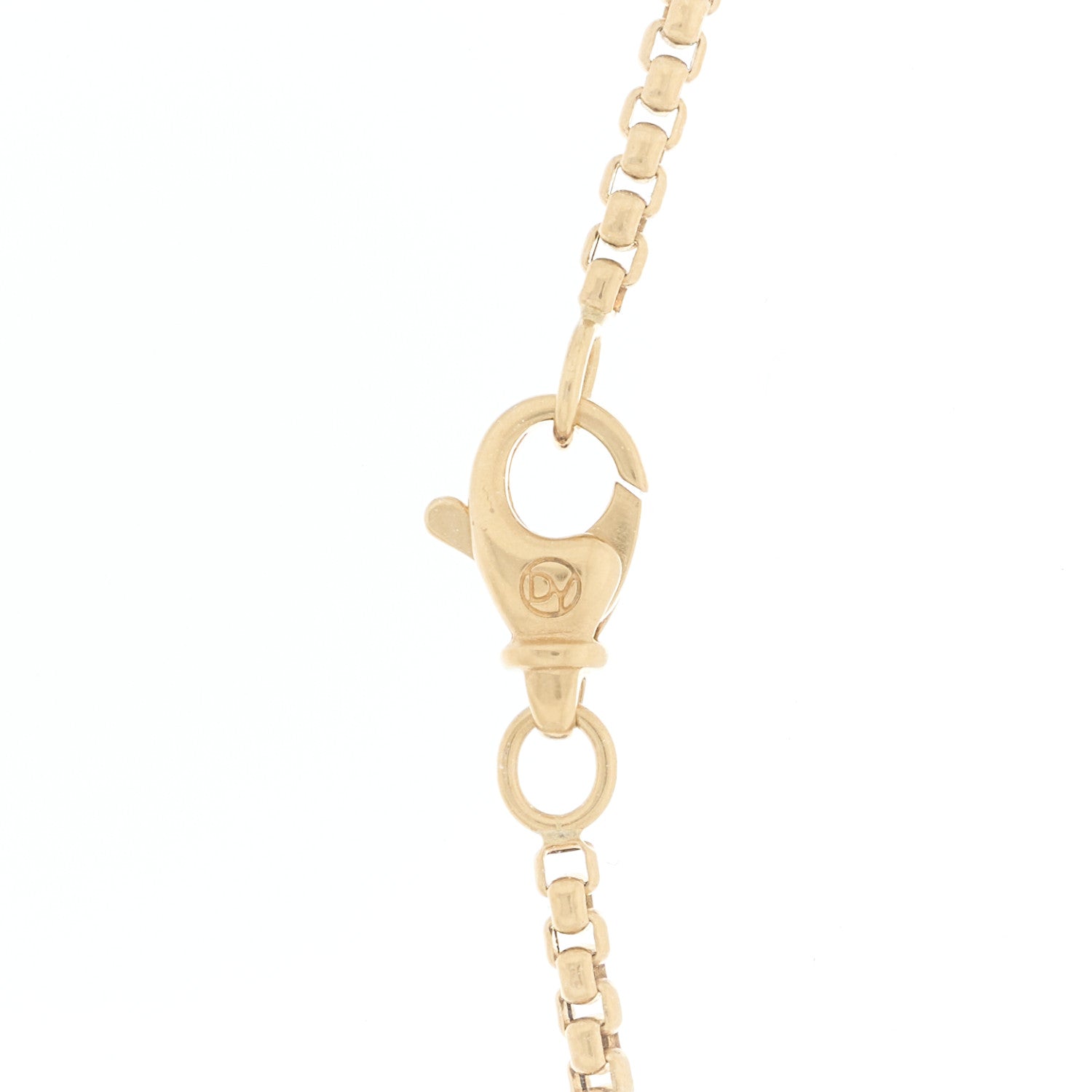 18K Yellow Gold 2.7mm Box Chain Necklace 22" — view 4