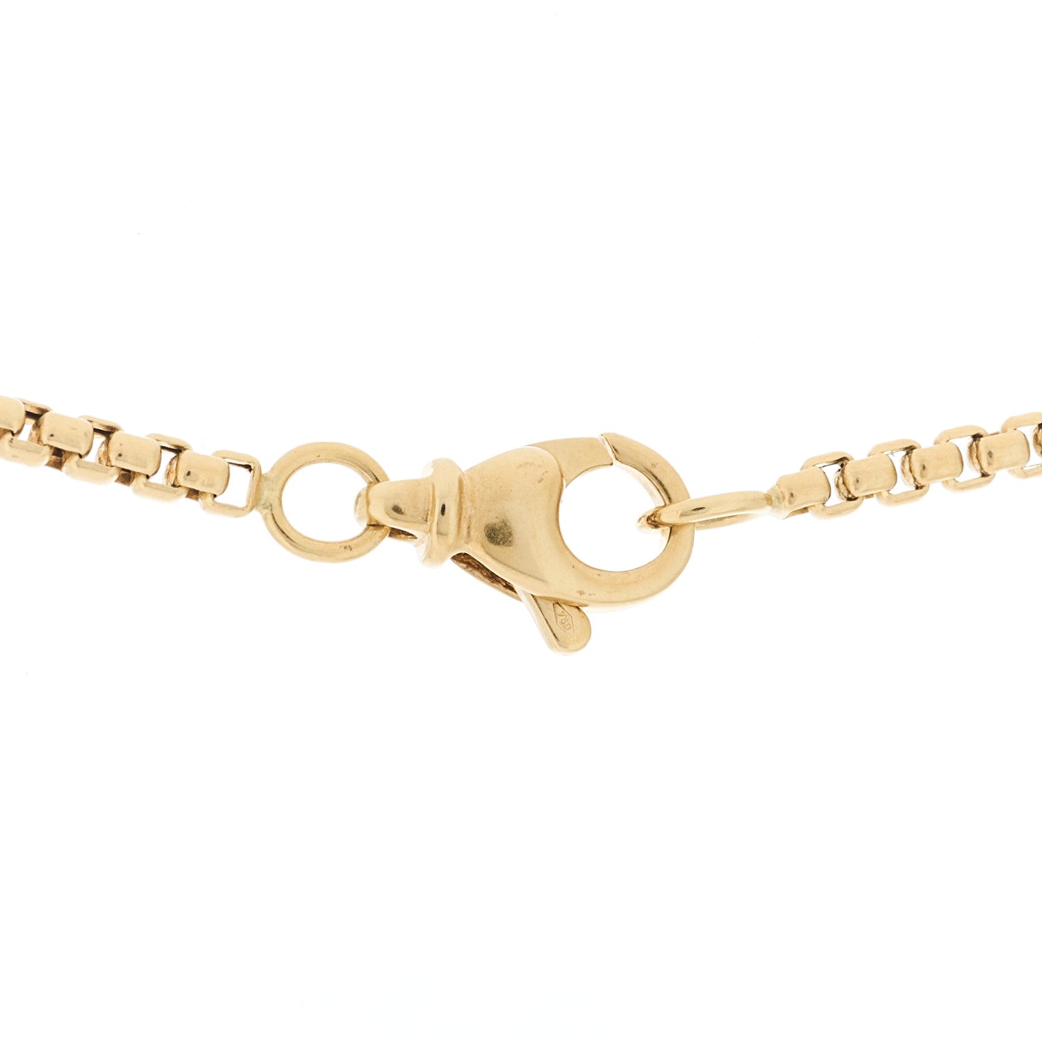 18K Yellow Gold 2.7mm Box Chain Necklace 22" — view 5