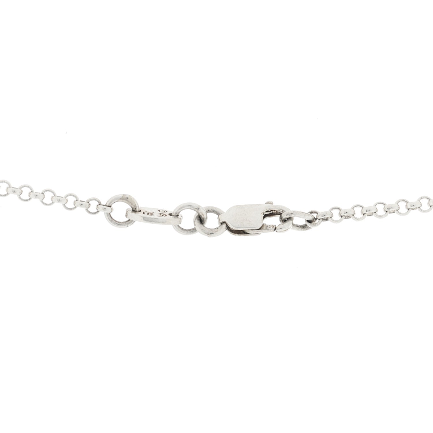 Sterling Silver Safety Pin Pendant Necklace — view 4