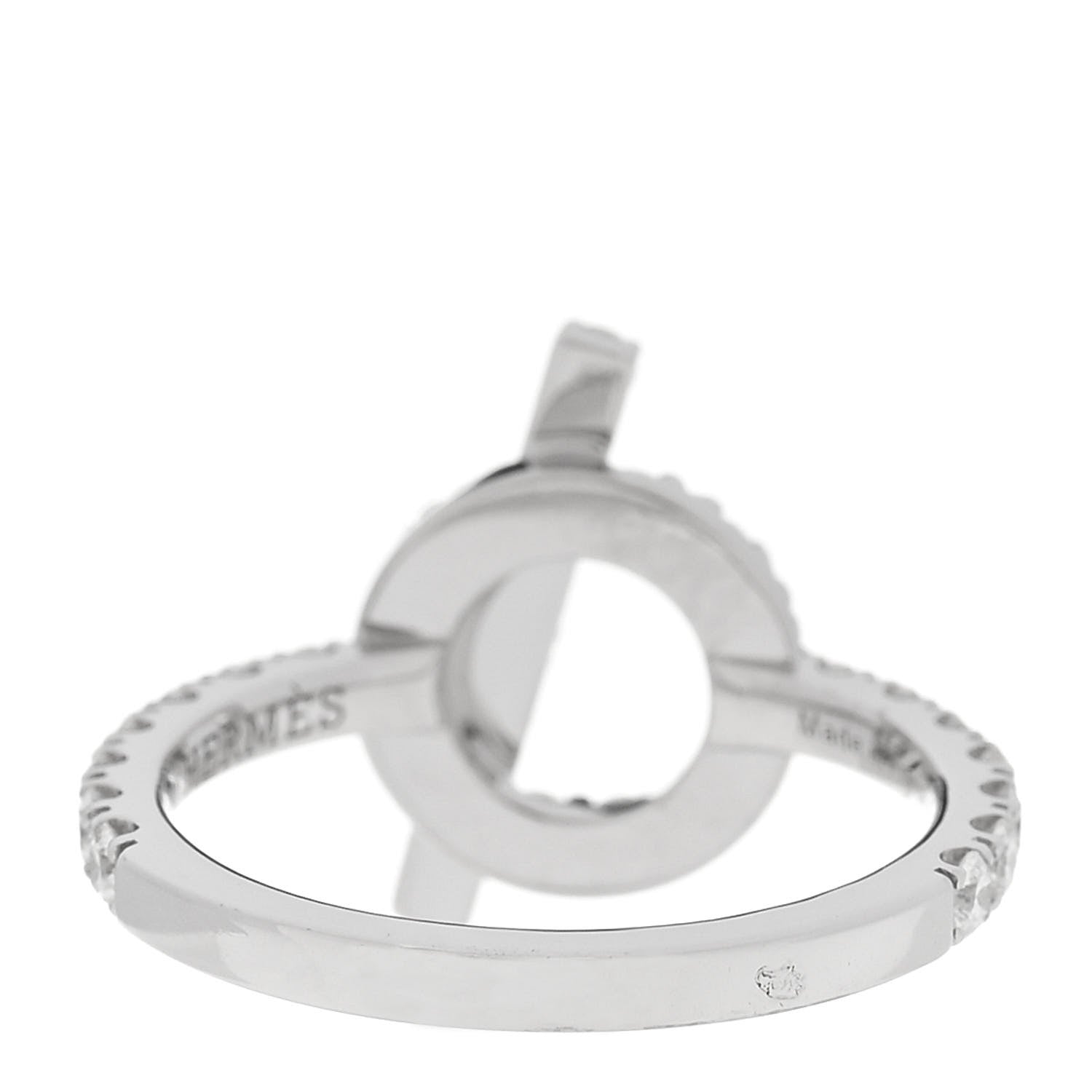 18K White Gold Diamond Finesse Ring 53 6.25 — view 3