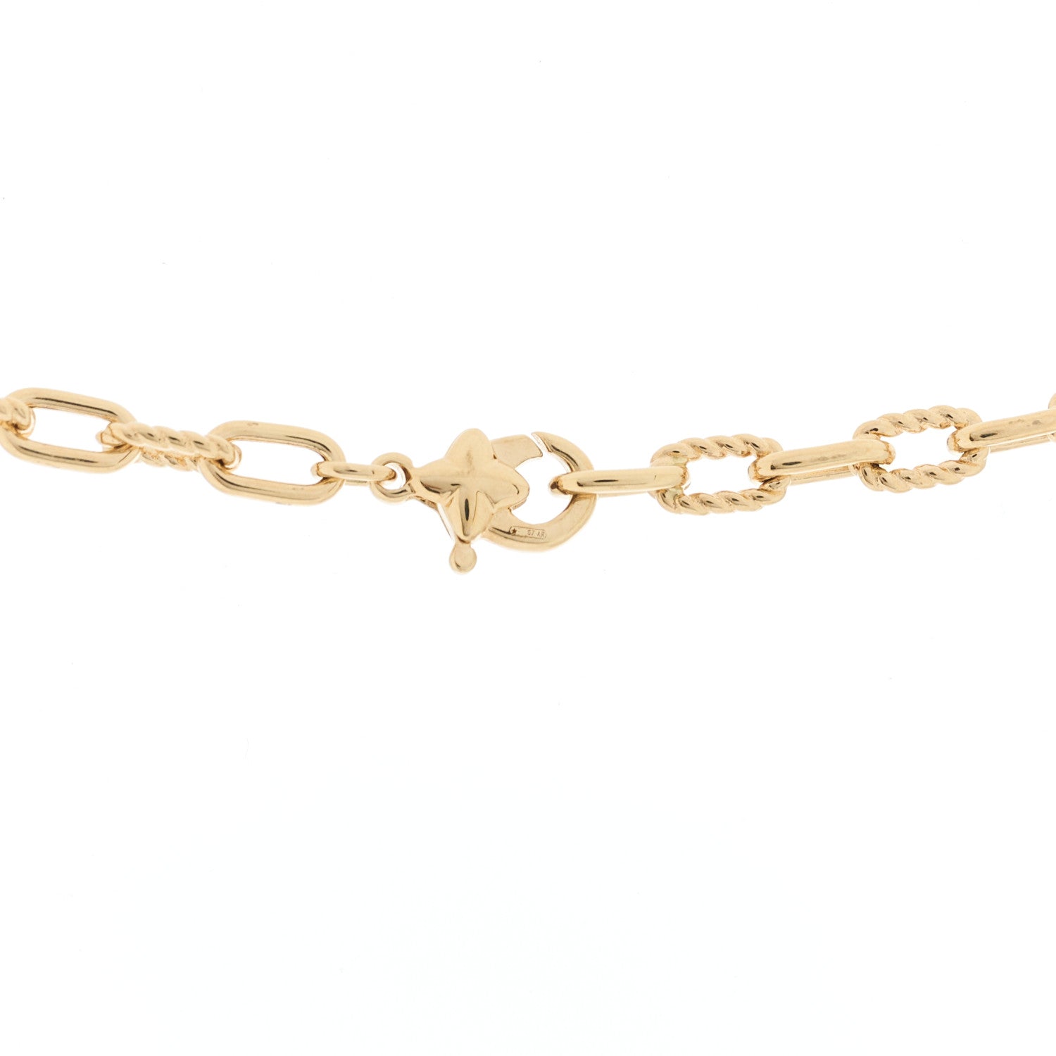 18K Yellow Gold 3mm Madison Chain Necklace — view 4