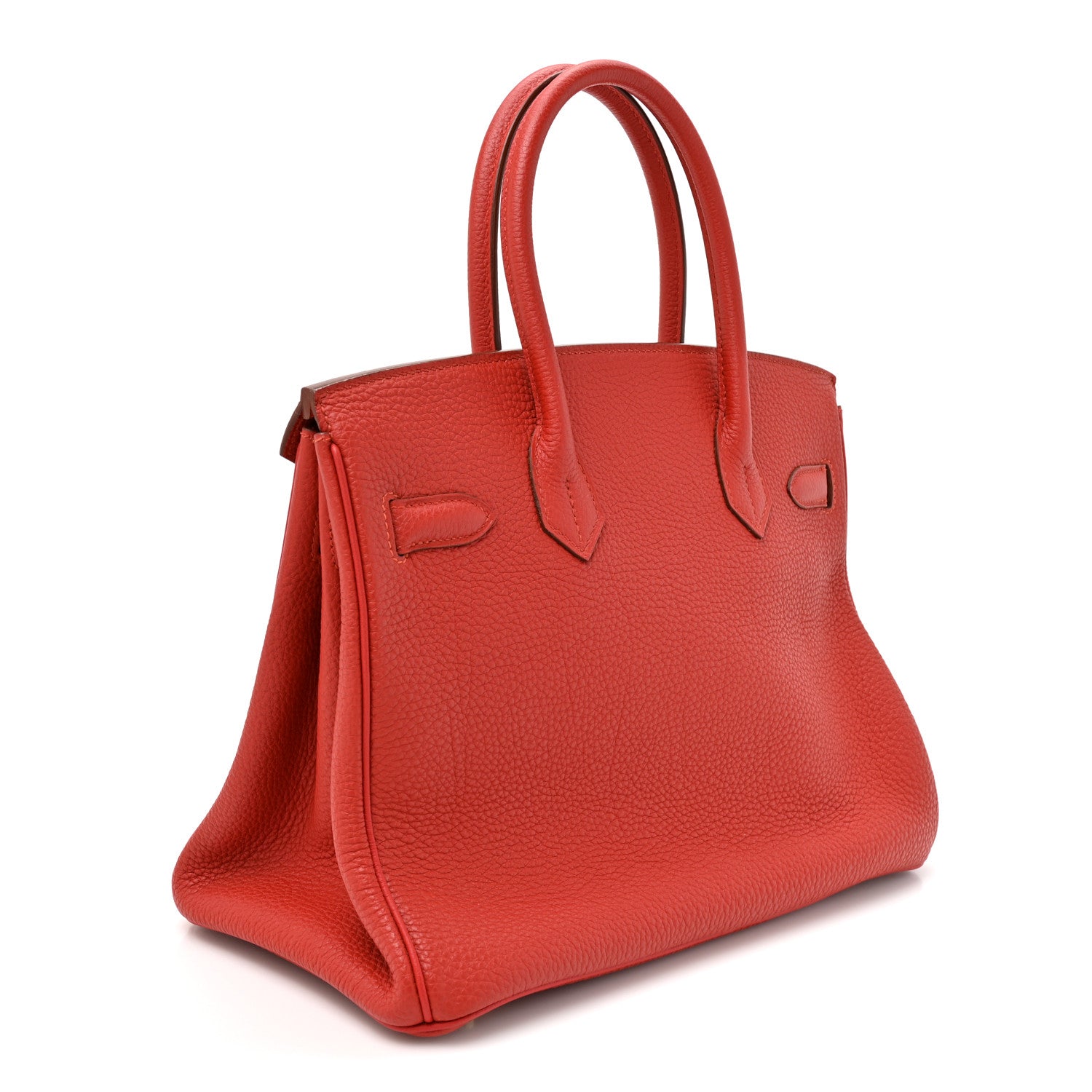 Togo Horseshoe Birkin 30 Rouge Pivoine Rose Lipstick — view 2