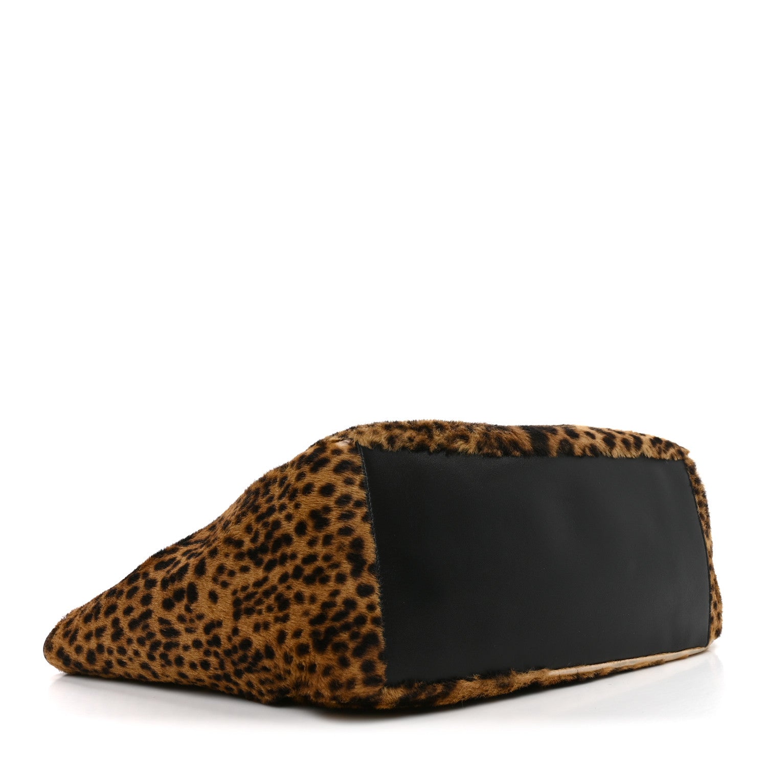 Pony Hair Nappa Leopard Print Le 5 A 7 Bea Tote Earth Black — view 3
