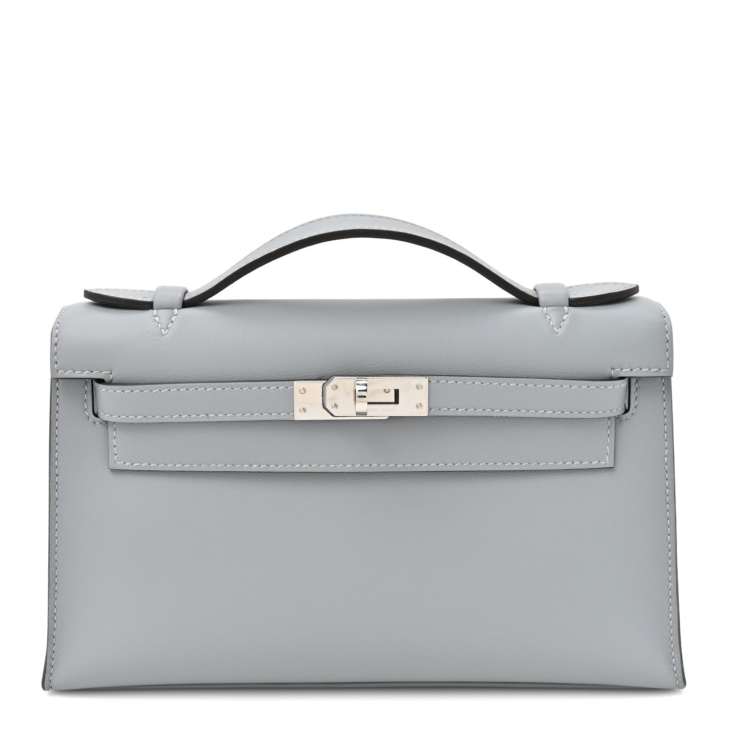 Swift Kelly Pochette Clutch Gris Pantin