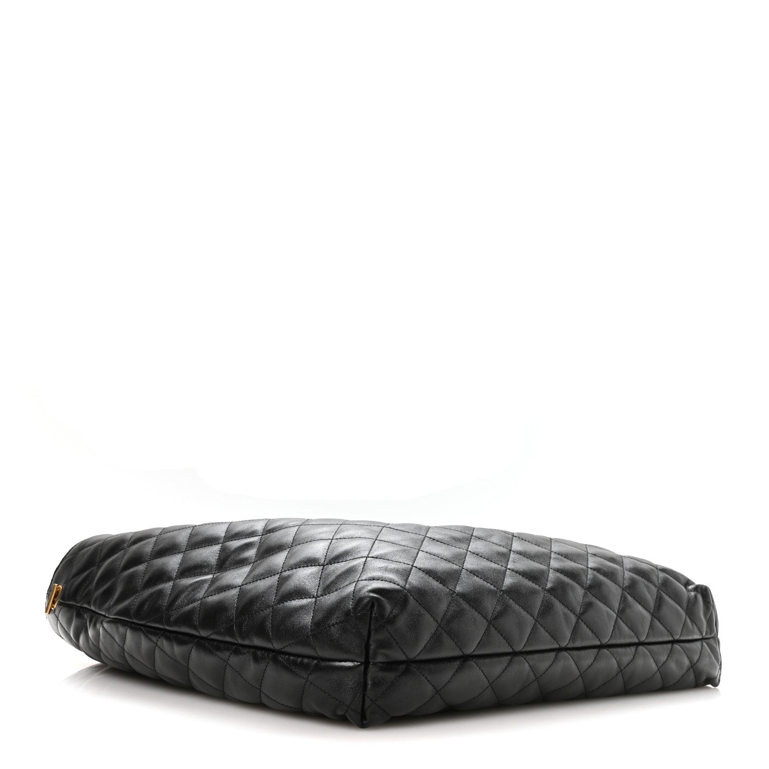 Lambskin Quilted Maxi Icare Shopping Tote Black — view 4